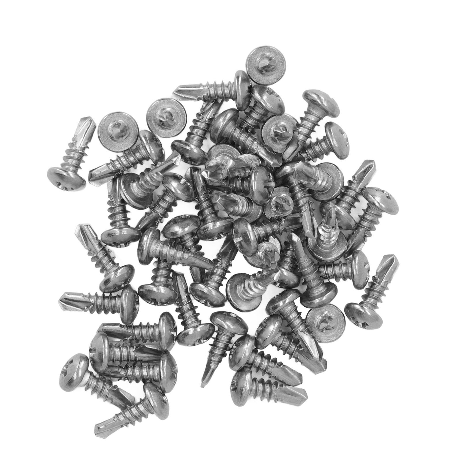 200 Selbstbohrende Maschinenschrauben, M4,2 X 13 Mm, Edelstahl 410, Runder Senkkopf Mit Kreuzschlitz, Einschraubschrauben Für Schnelle Befestigung