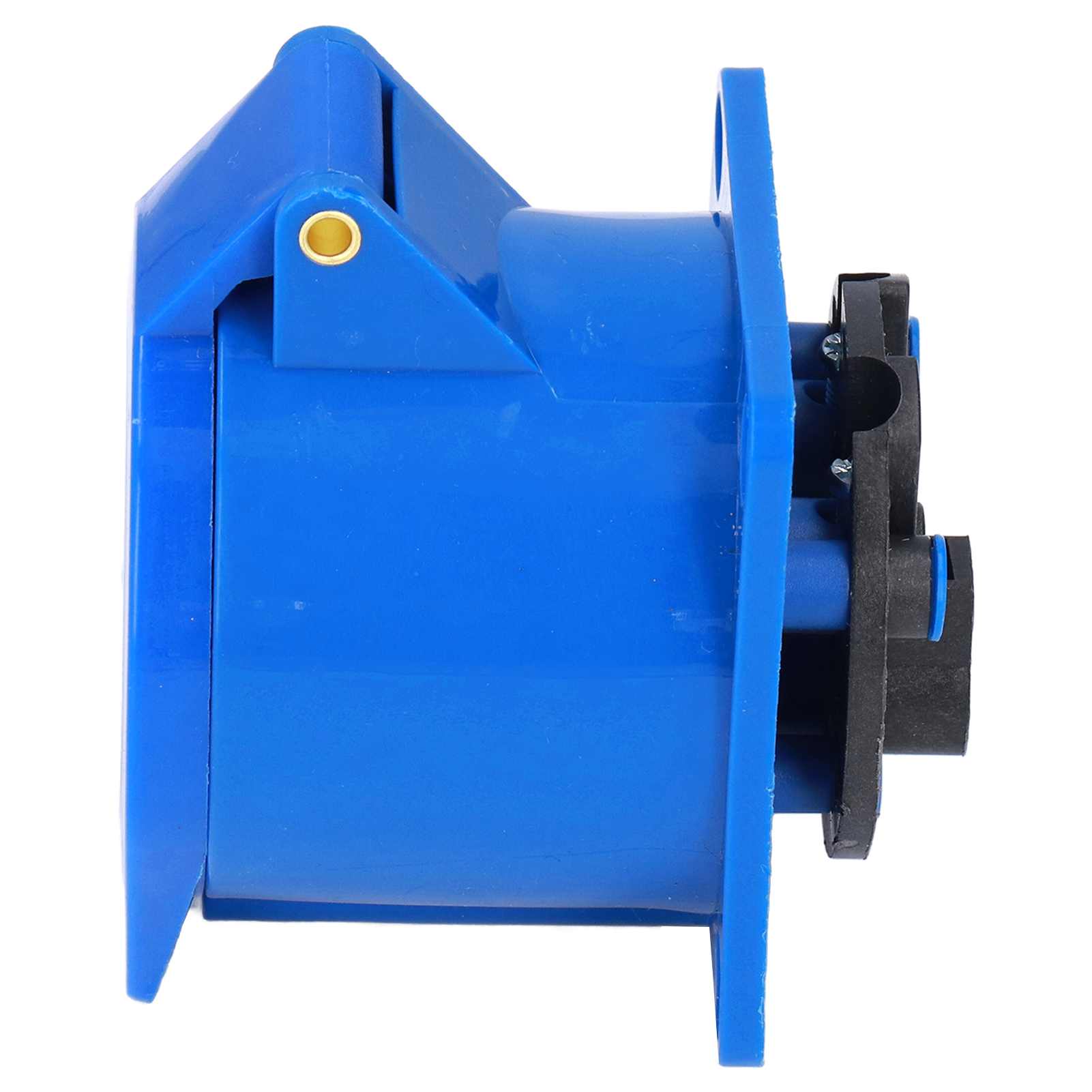 Versenkte 3-polige Steckdose, Messing Und Blau, Industrielle Cee-steckdose Für Stromversorgung, Ip44, 220–250 V