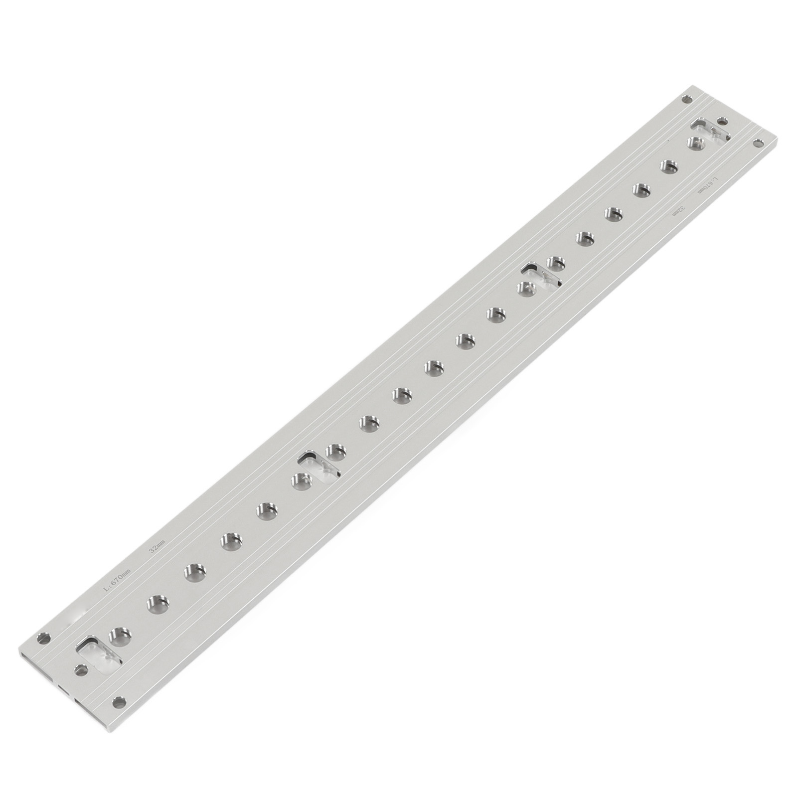 3-in-1-holzbohrer-bohrführung Aus Aluminiumlegierung, Bohrschablone Mit Positionierstange Und Positionierstempel.
