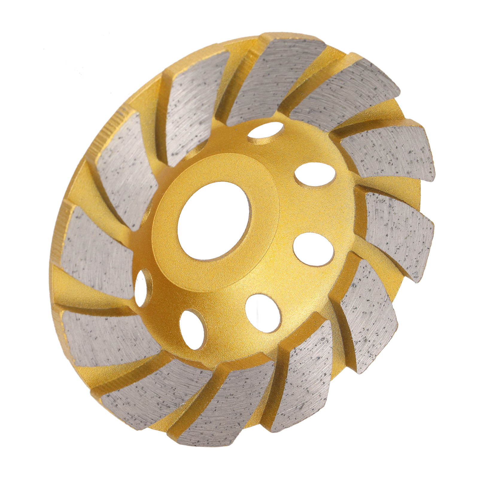 4-zoll-betonschleifscheibe, 12 Segmente, Hochleistungs-turbo-diamantkrone, Hochleistungs-polierpad