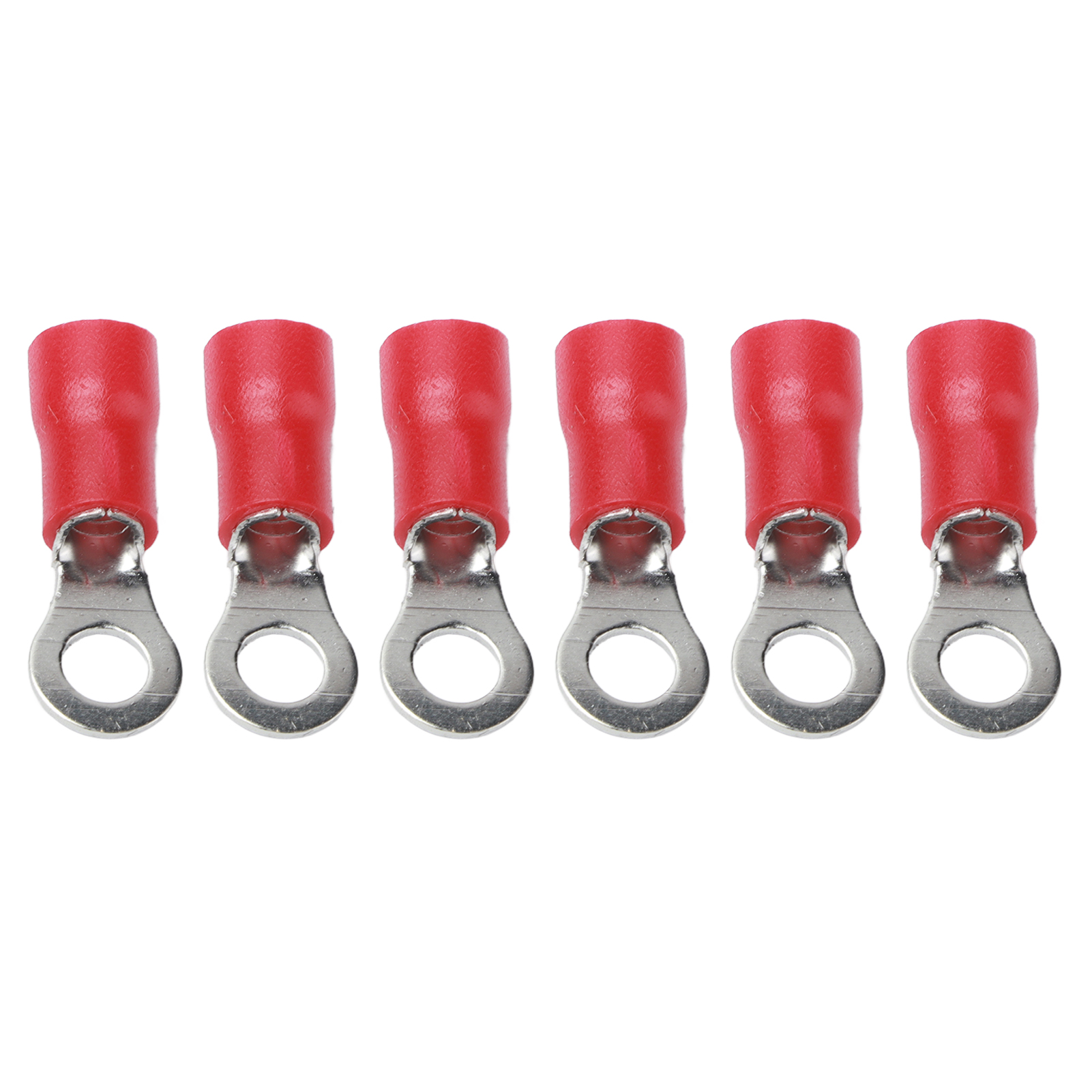 50 Kupfer-crimpklemmen, Pvc-isolierte Elektrische Steckverbinder, Ringkabelschuhe Für Haushaltsgeräte, Awg 12-10 Draht, 50er-packung