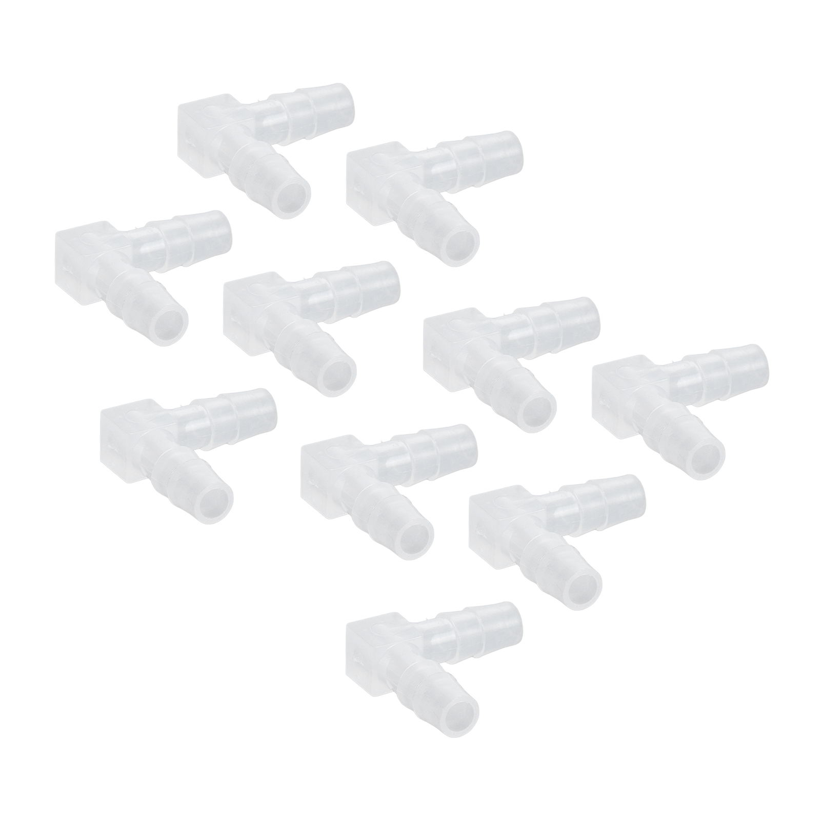 90°-winkelstück Aus Kunststoff, 10 Stück, Gleicher L-förmiger Schlauchanschluss Für Aquarium, 6-mm-schlauch, Schnellkupplung.
