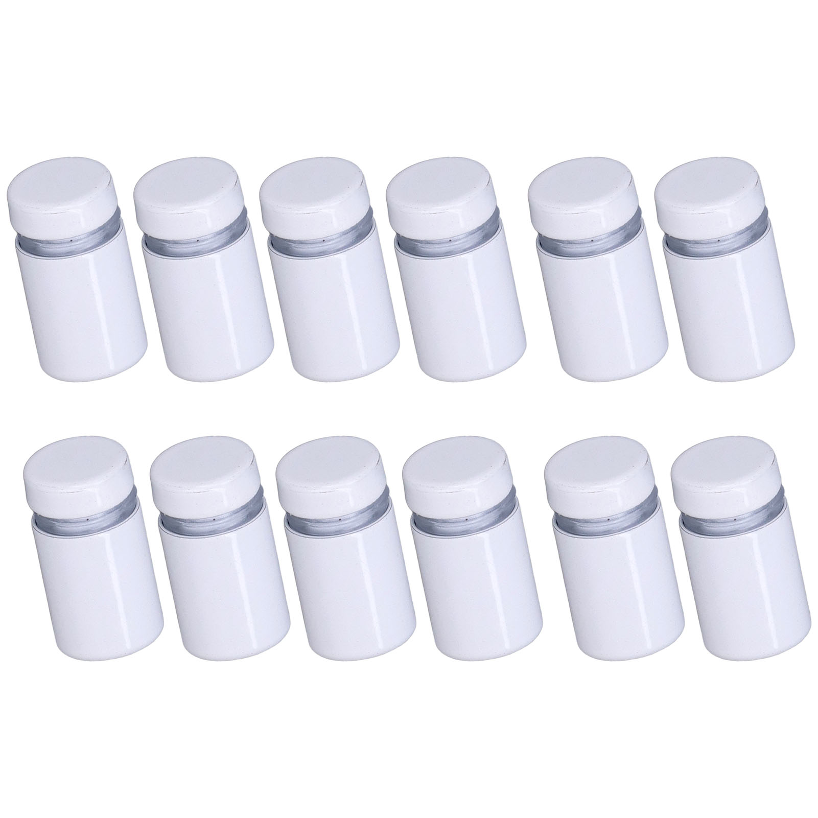 Set Mit 12 Edelstahl-schraubabstandshaltern 12x20mm, Wandmontage-set Für Displays, Robuste Edelstahlschrauben