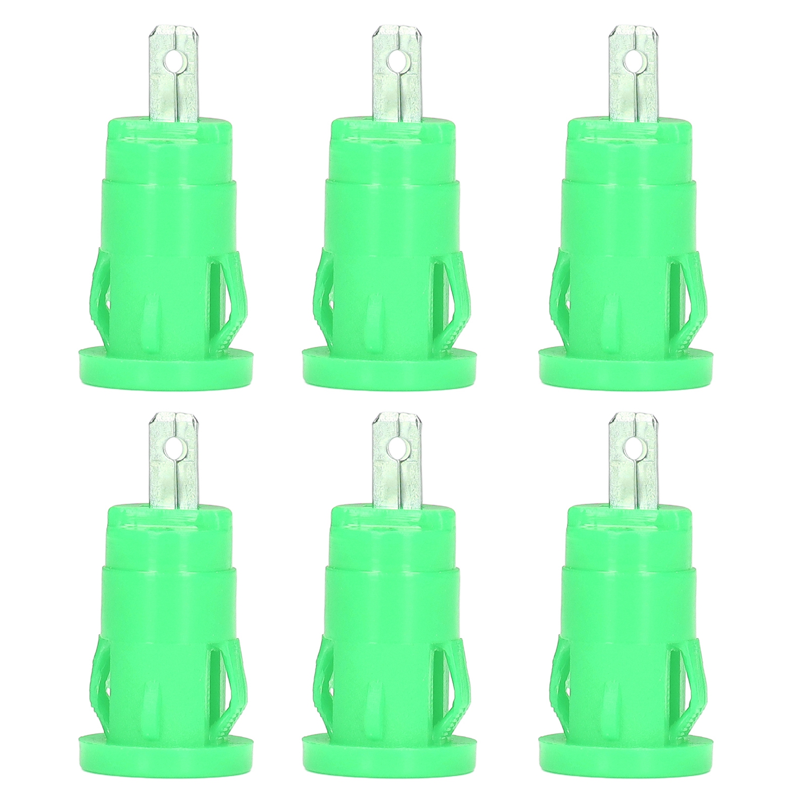 Packung Mit 100 4-mm-bananensteckern, Lötbuchse, Sicherheitsring, Vernickeltem Kupferadapter, Grünem Klemmenblock