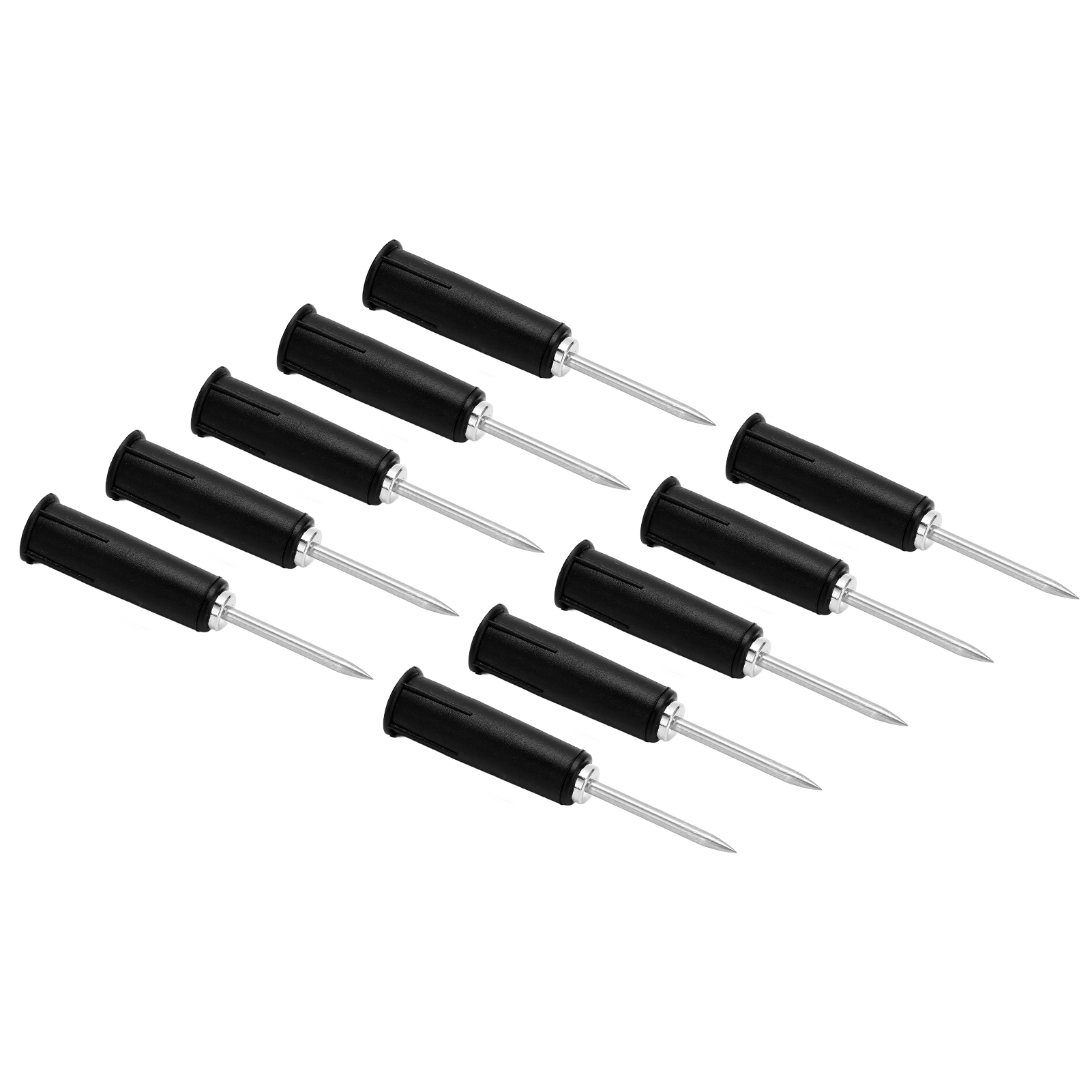 Packung Mit 10 Bananensteckern Zum Durchstechen, Schwarze Pvc-konversionssonden, 2 Mm/0,08 Zoll Auf 4 Mm/0,16 Zoll Isolierung, Teststifte Für Multimeter.