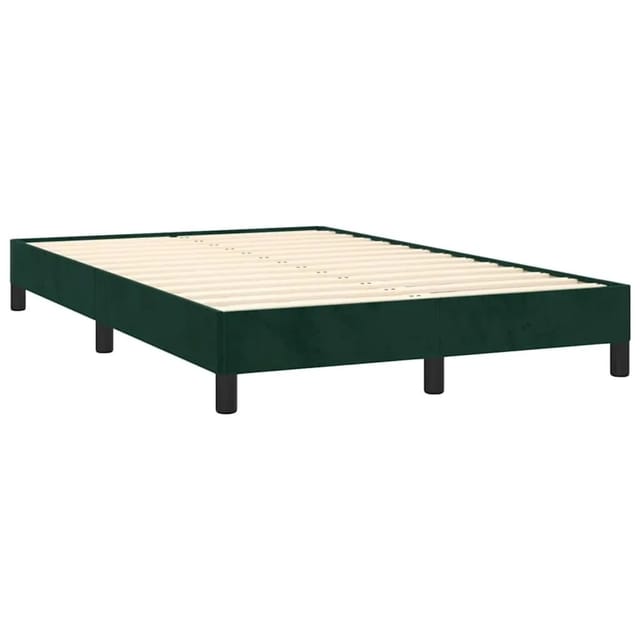 vidaXL Bettgestell ohne Matratze Dunkelgrün 120x190 cm Samt 3269628