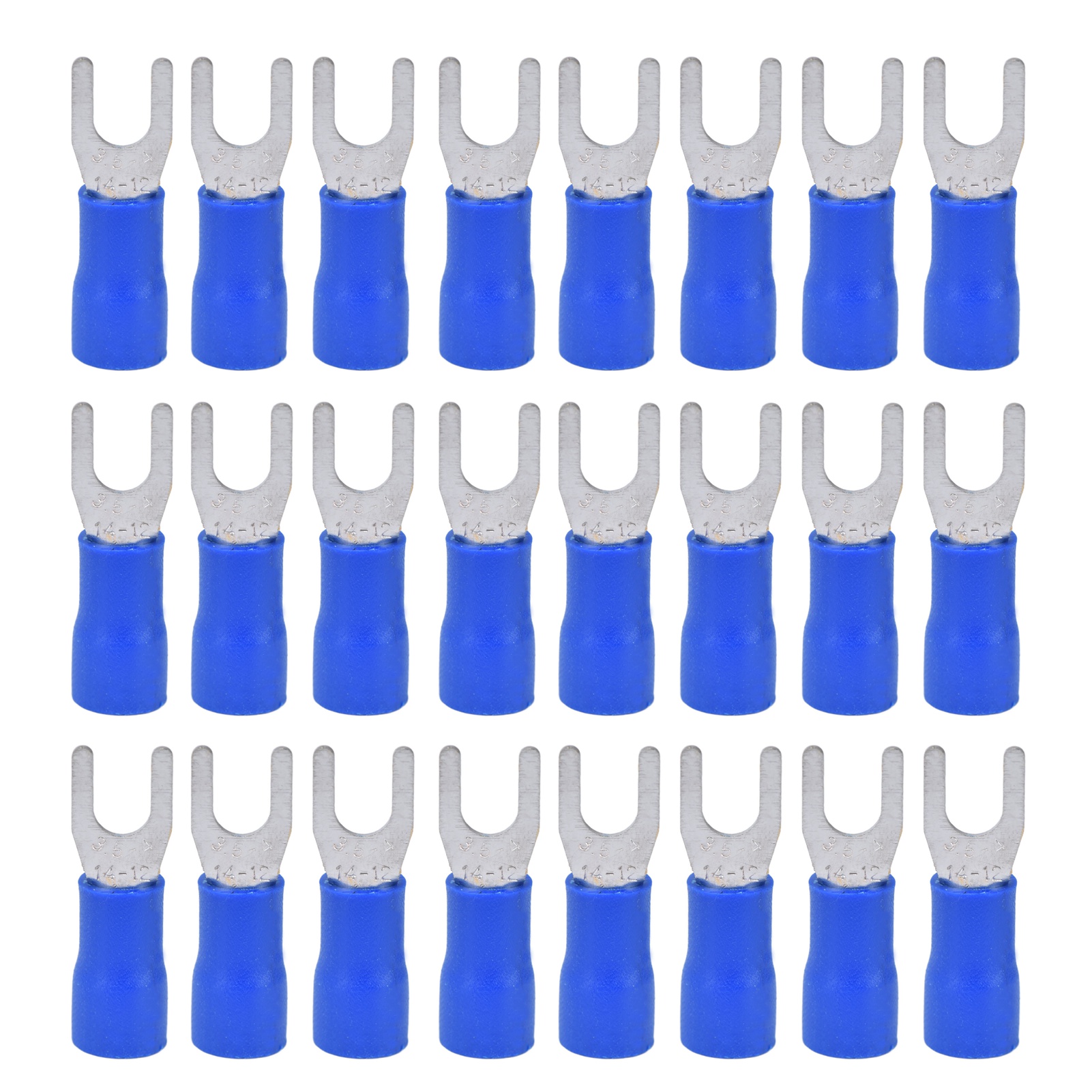 Packung Mit 50 Isolierten Gabeladerhülsen 14-12awg, Crimp-anschlüsse Für Verdrahtungsgeräte Sv3.5-4