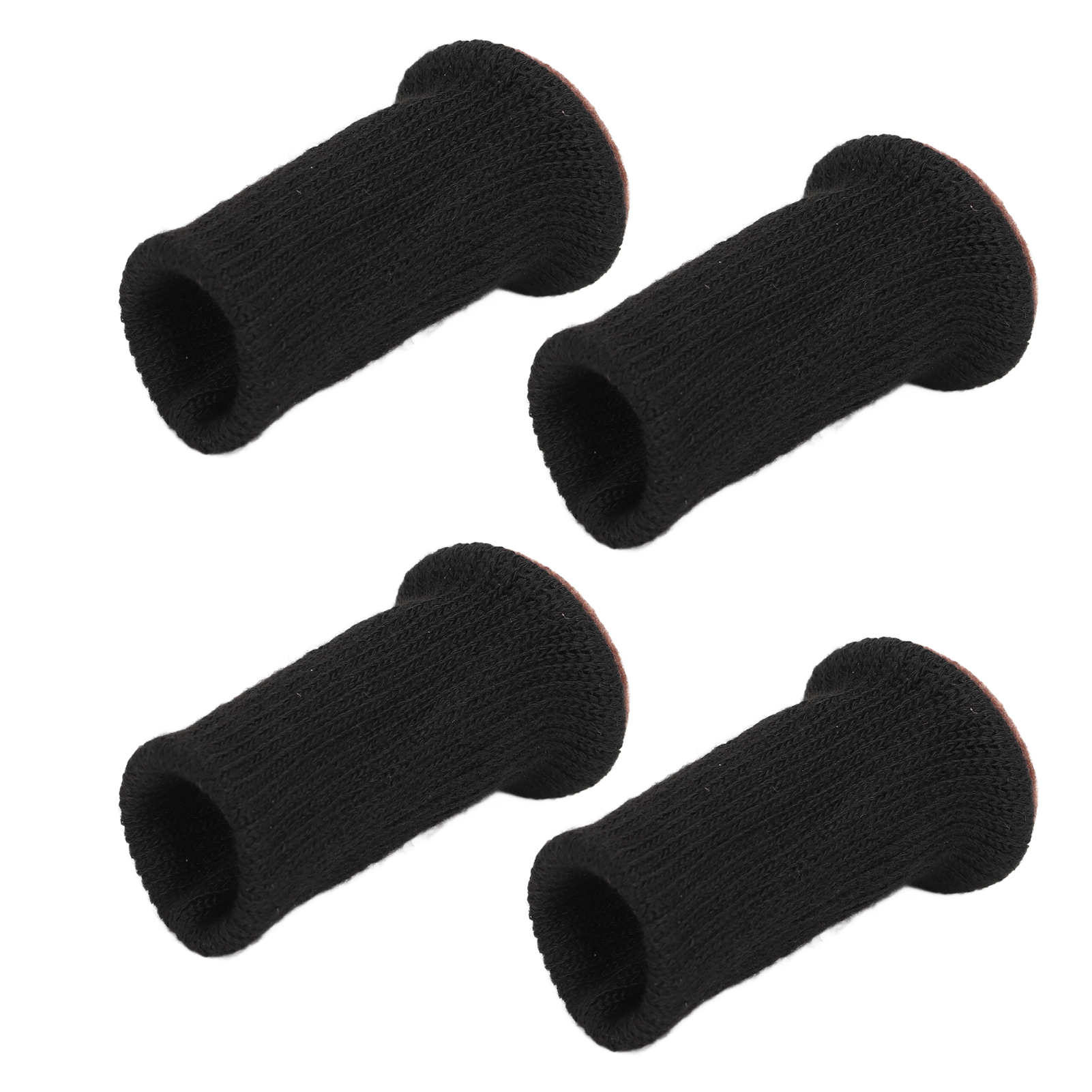 4 Geräuschlose, Rutschfeste Stuhlbeinsocken Aus Strapazierfähigem Netzgewebe, Möbelbodenschoner, Schwarz