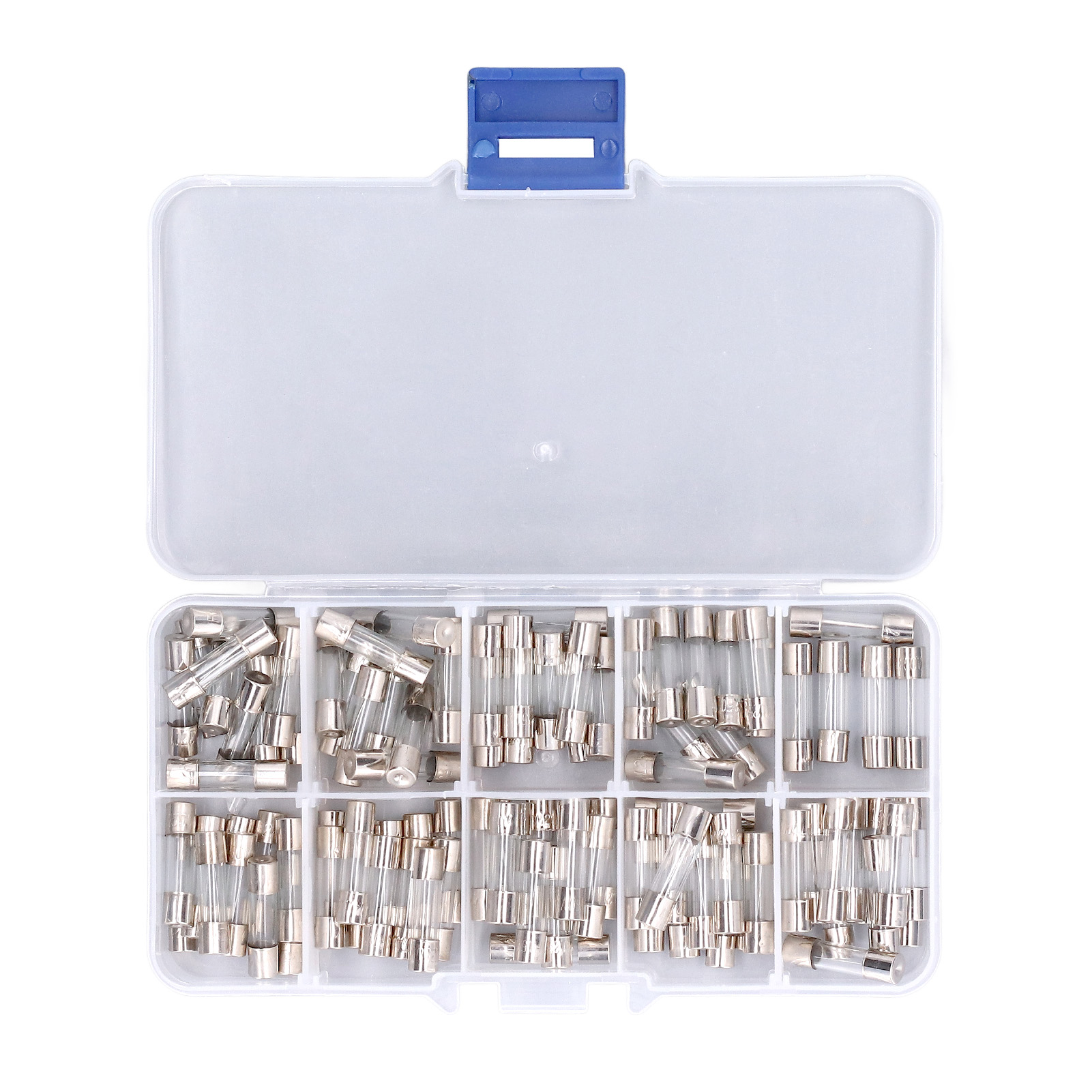 Packung Mit 100 Glassicherungen, 5 X 20 Mm, 0,2 A Bis 20 A, 250 V, Sortiment Für Autos, Spielzeug Und Elektronik