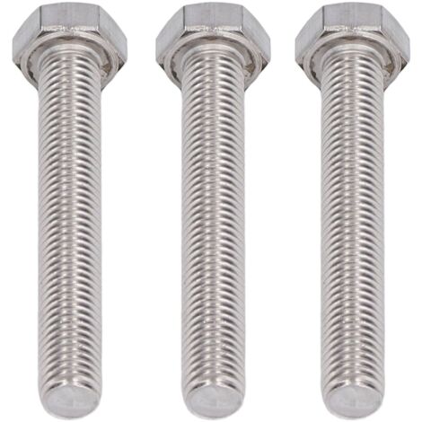 20 Sechskantschrauben M10x60 Aus Edelstahl A2, Vollgewinde Din 933, Sechskantschrauben, 20er-packung