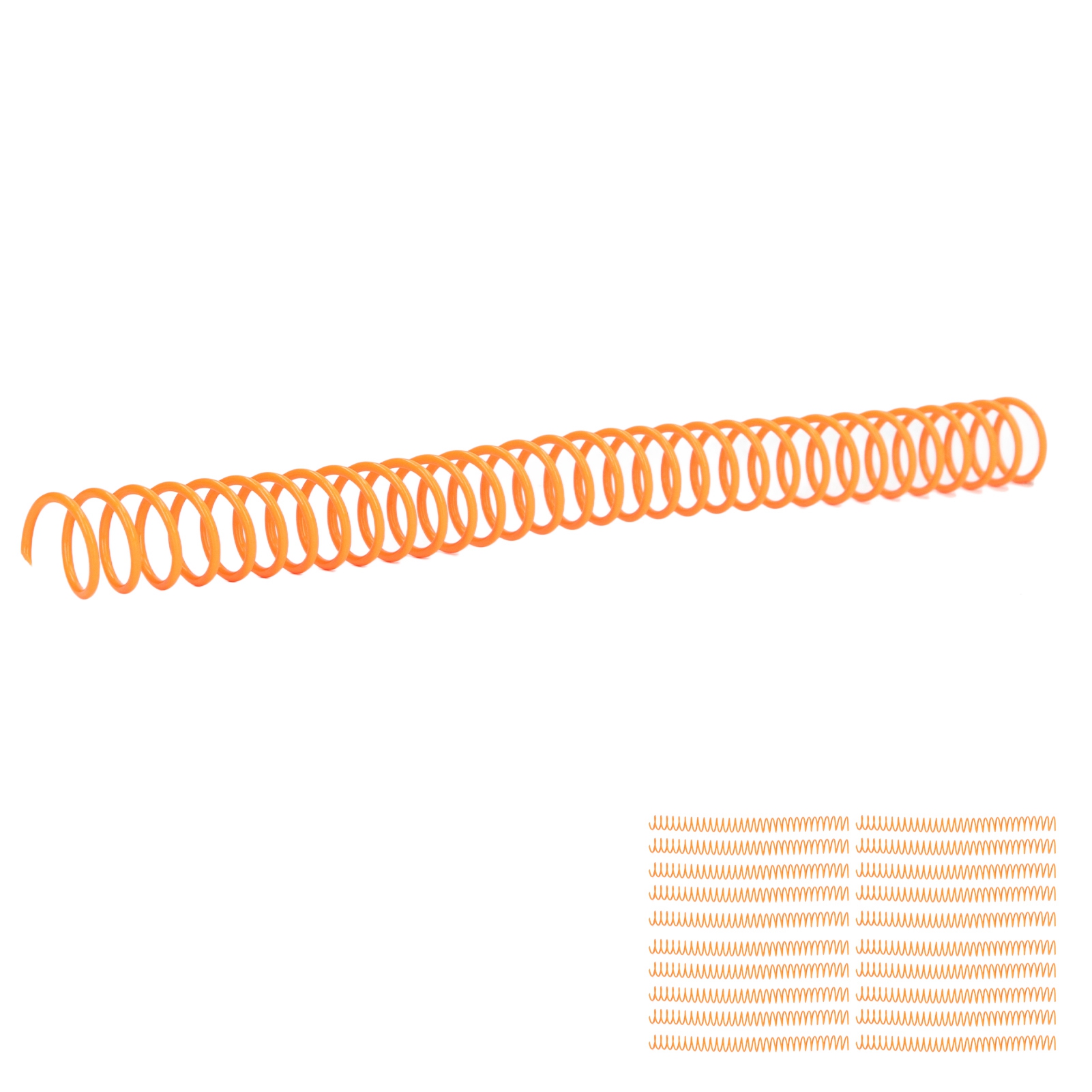 20 Kunststoff-bindespiralen, 19 Mm (3/4 Zoll), 30 Löcher, Ringe Für A4- Und A5-notizbücher, Orange