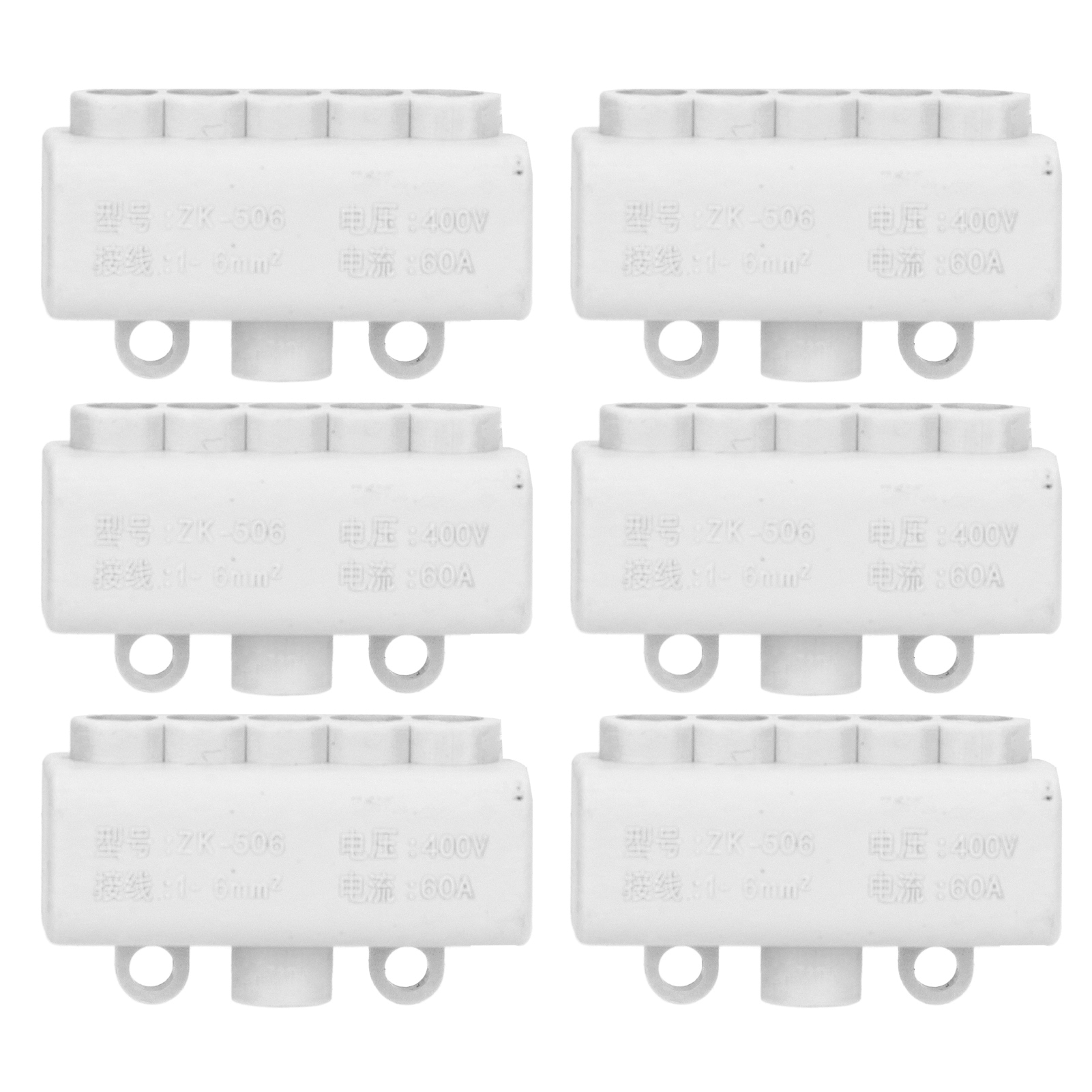 3-wege-t-verteilerdose, 6 Zk-506 400v 60a Steckverbinder, Hochleistungs-verteilerblock, Inline-anschlussdose, Für Robuste Elektrische Verdrahtung.