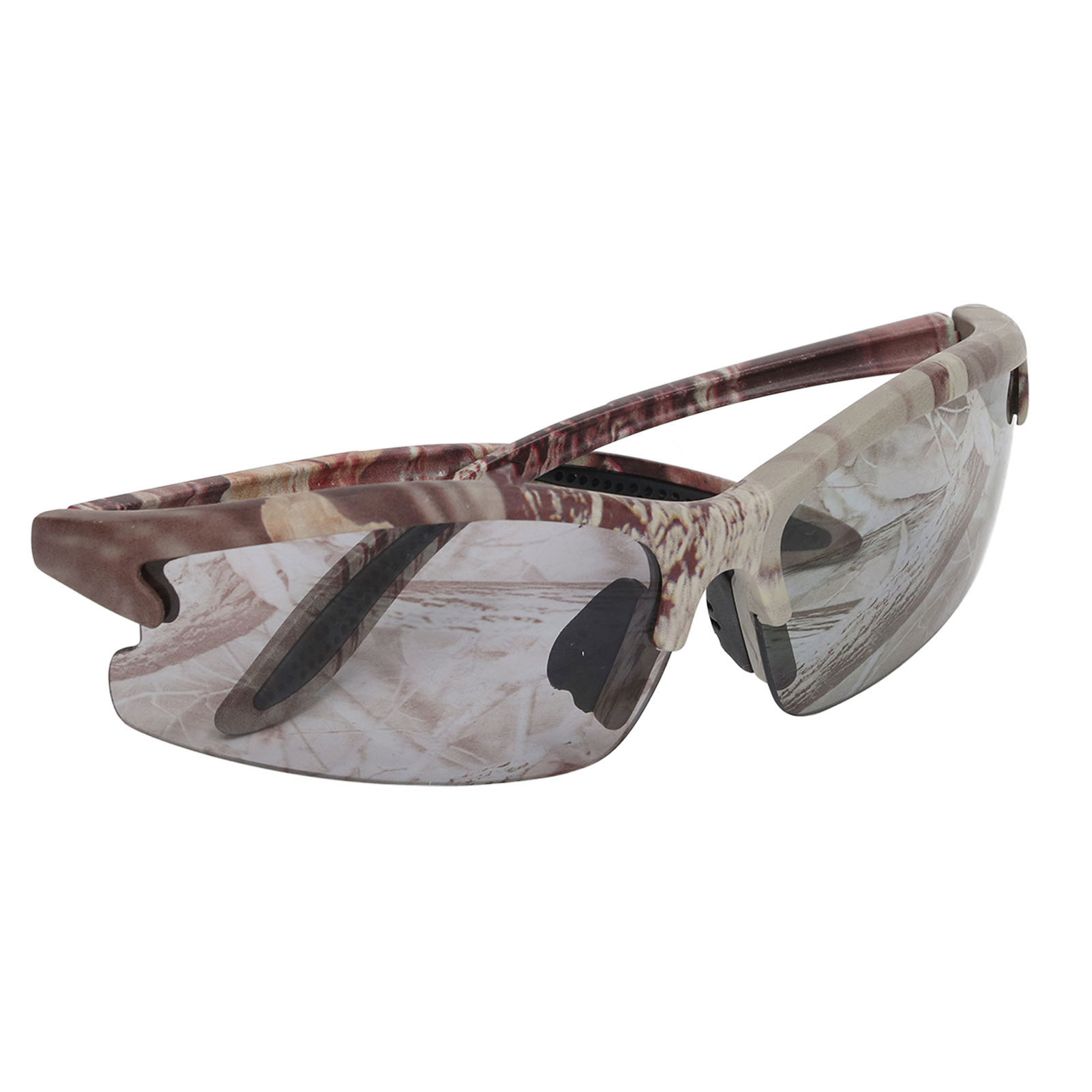 Leichte, Robuste Und Stoßfeste Halbrand-tarnbrille, Ideal Für Reisen Und Angeln Strapazierfähiger Rahmen, Unzerbrechliche Gläser, Tarnmuster, Outdoor-accessoire.
