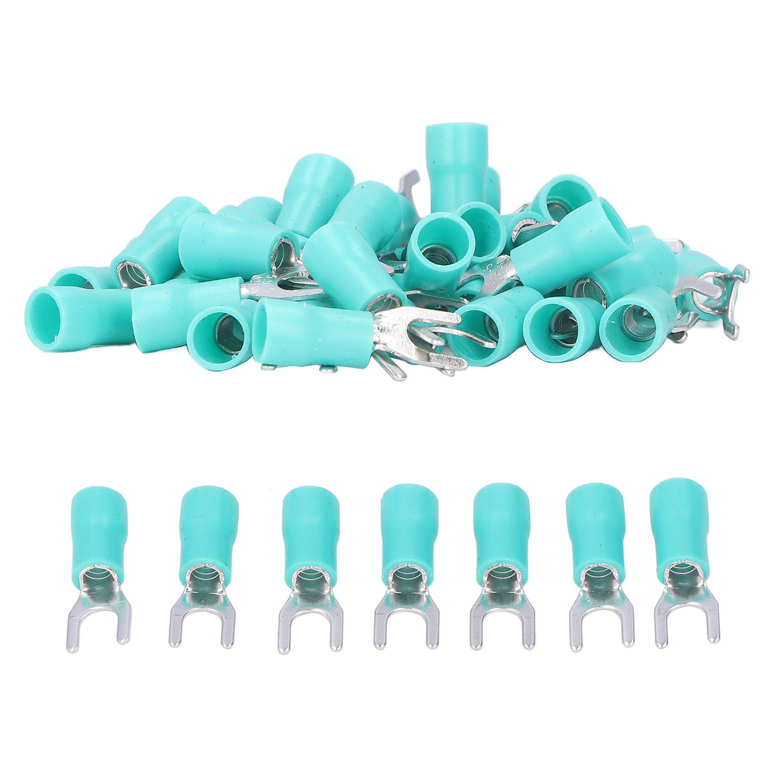 50 U-type Sv5.55 Crimpverbinder, 50er-packung, Awg 12-10 Draht, Elektrische Klemmen Für Straßenbeleuchtung Und Elektronikindustrie