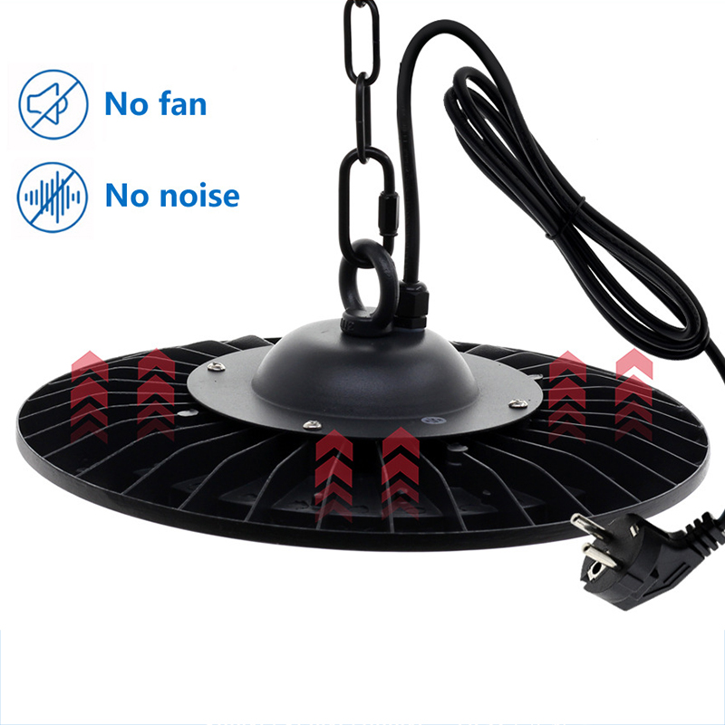 Ufo 200w 6500k Industrielampe, Hocheffiziente Werkstattbeleuchtung, Geringer Stromverbrauch, Cri≥80, Eu-stecker, Led-deckenleuchte Für Fabrik Und Lager