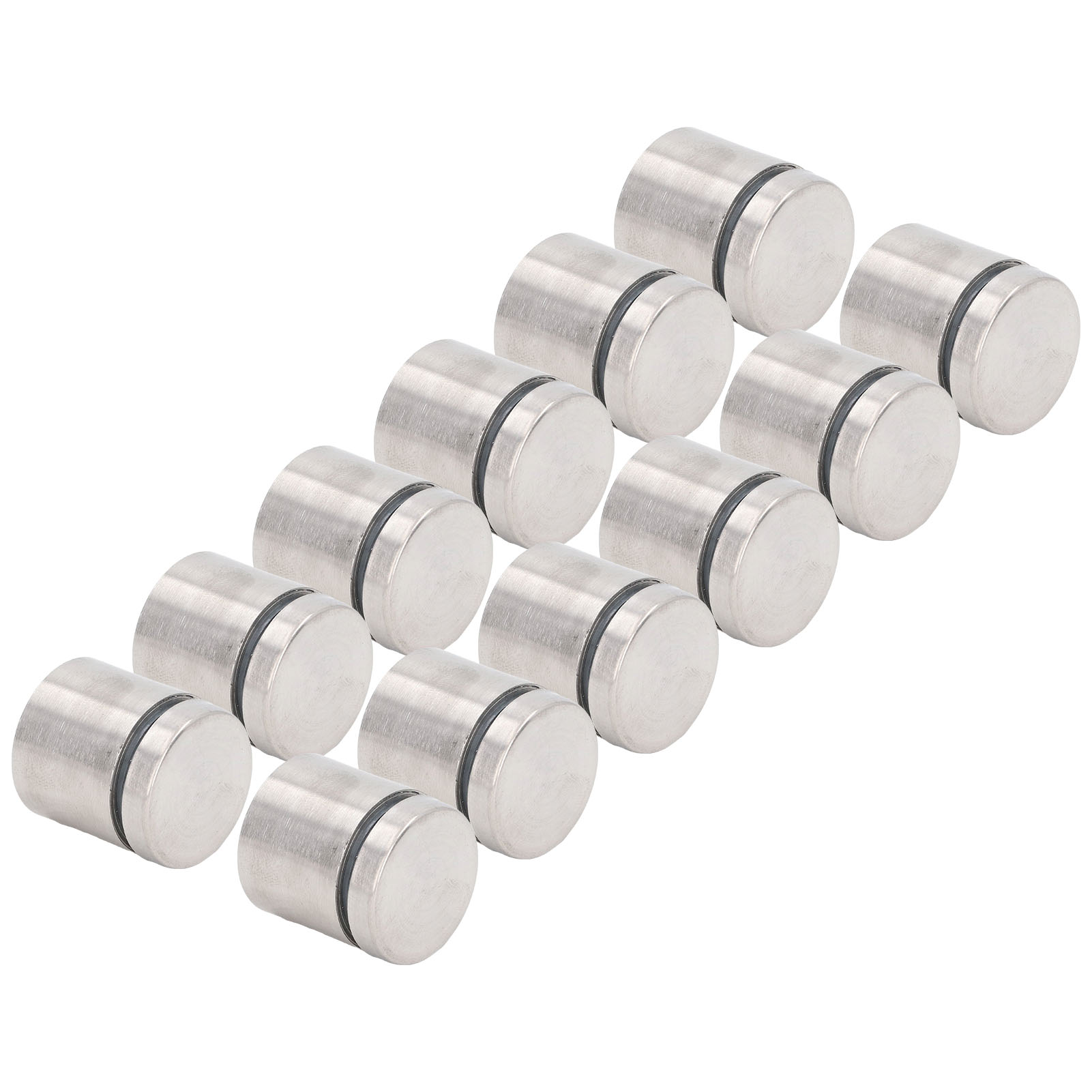12 Edelstahl-montagehalterungen 25x25mm Für Schilder, Bilderrahmen, Abstandsschrauben Und Werbenägel