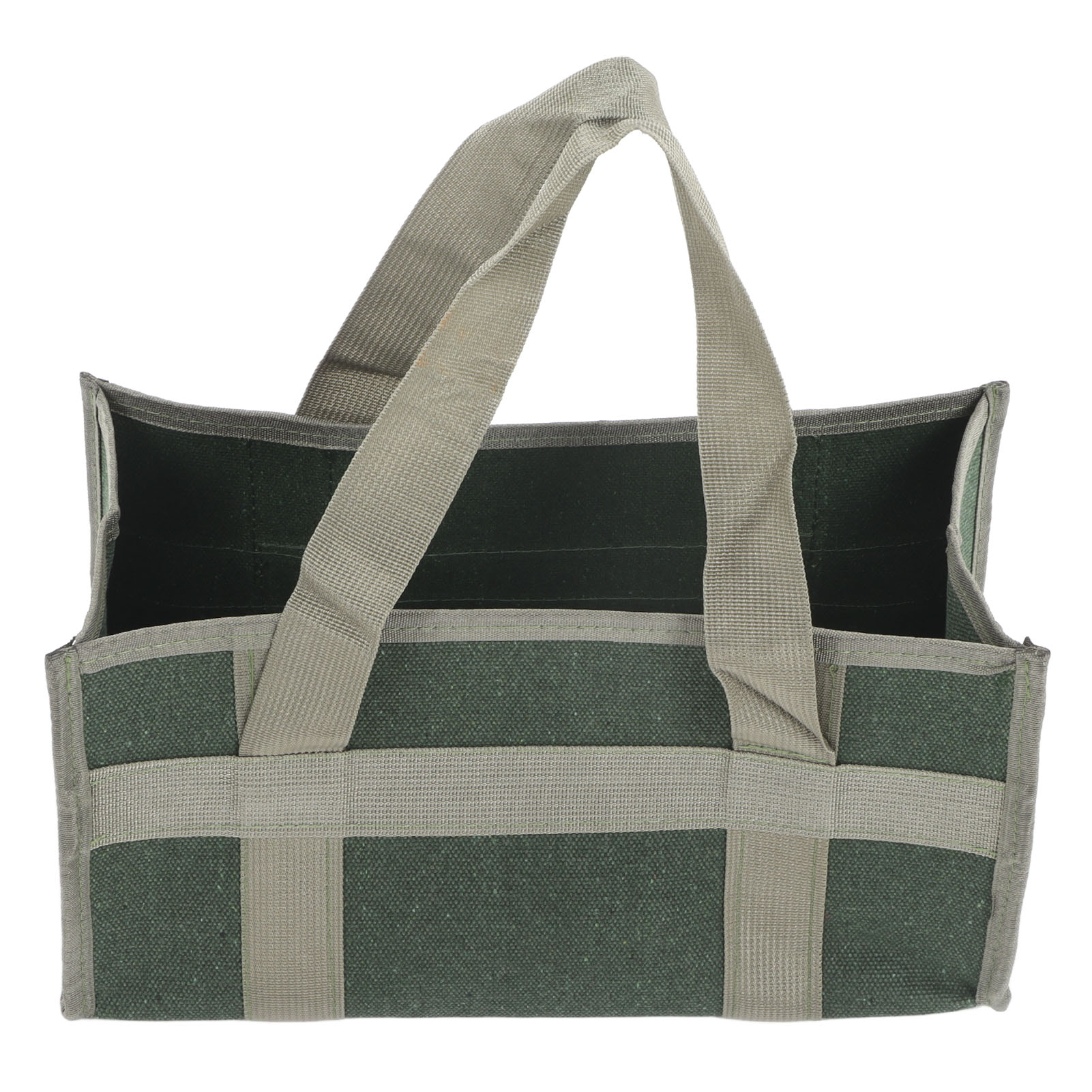 Werkzeugtasche Mit Großer Öffnung, Olivgrünes Canvas, Großes Fassungsvermögen, Wasser- Und Abriebfest, Für Elektriker, 35 X 17 X 17 Cm / 13,8 X 6,7 X 6,7 Zoll