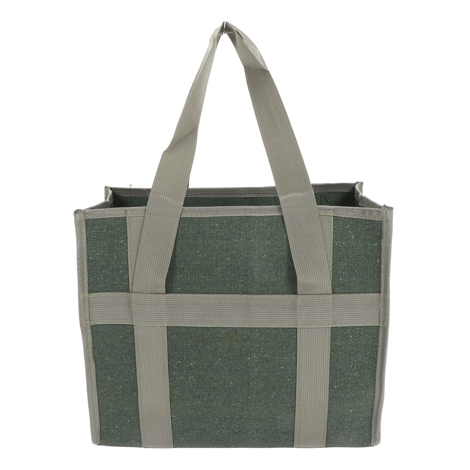 Große, Olivgrüne Werkzeugtasche Mit Großer Öffnung, Strapazierfähiges, Wasserdichtes Canvas, Große Aufbewahrungsmöglichkeit Für Professionelle Elektriker, 35 X 29 X 17 Cm, Robust Und Langlebig.