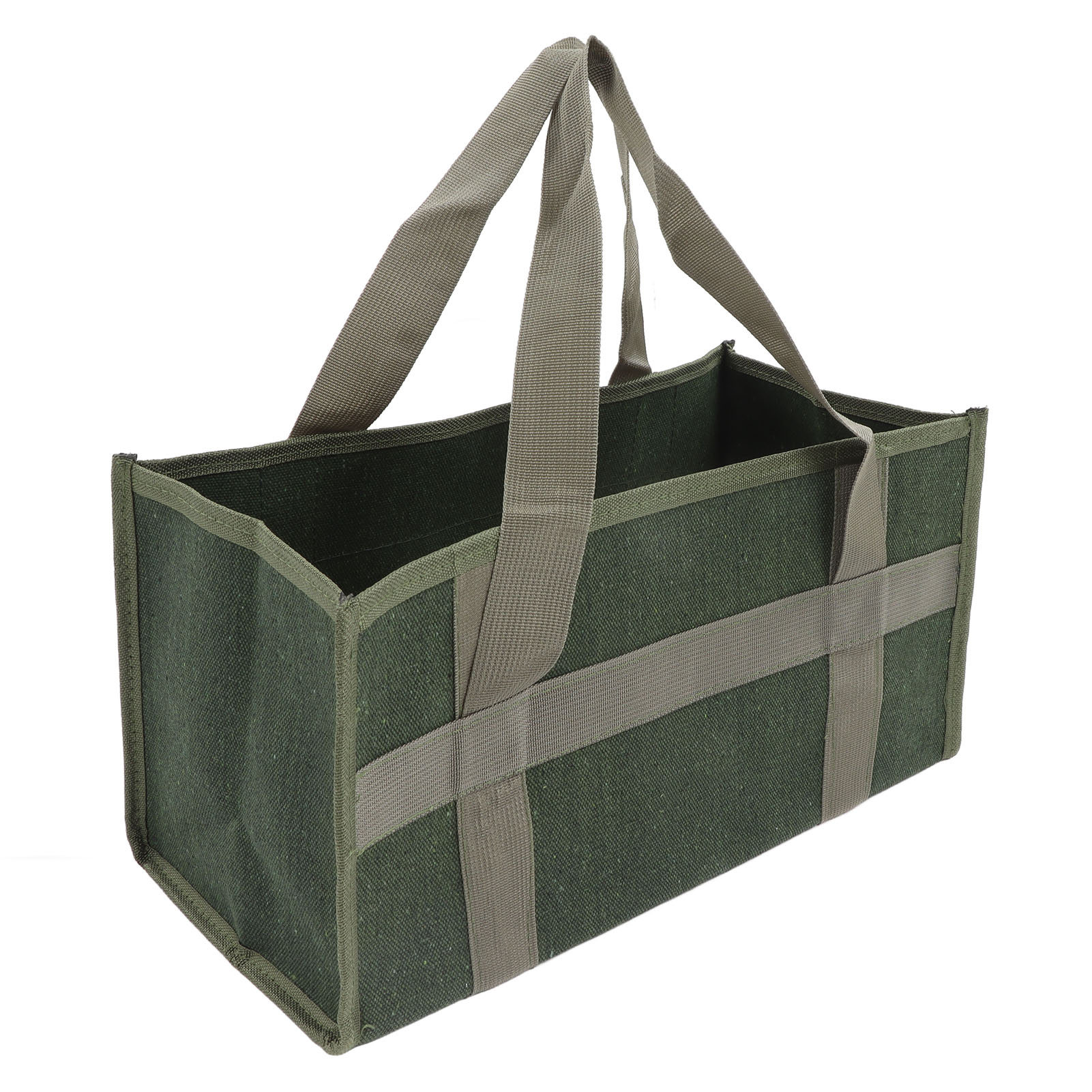 Werkzeugtasche Mit Großer Öffnung, Olivgrün, Strapazierfähiges, Wasserdichtes Canvas, Große Größe, Elektrikertasche, 43 X 21 X 21 Cm