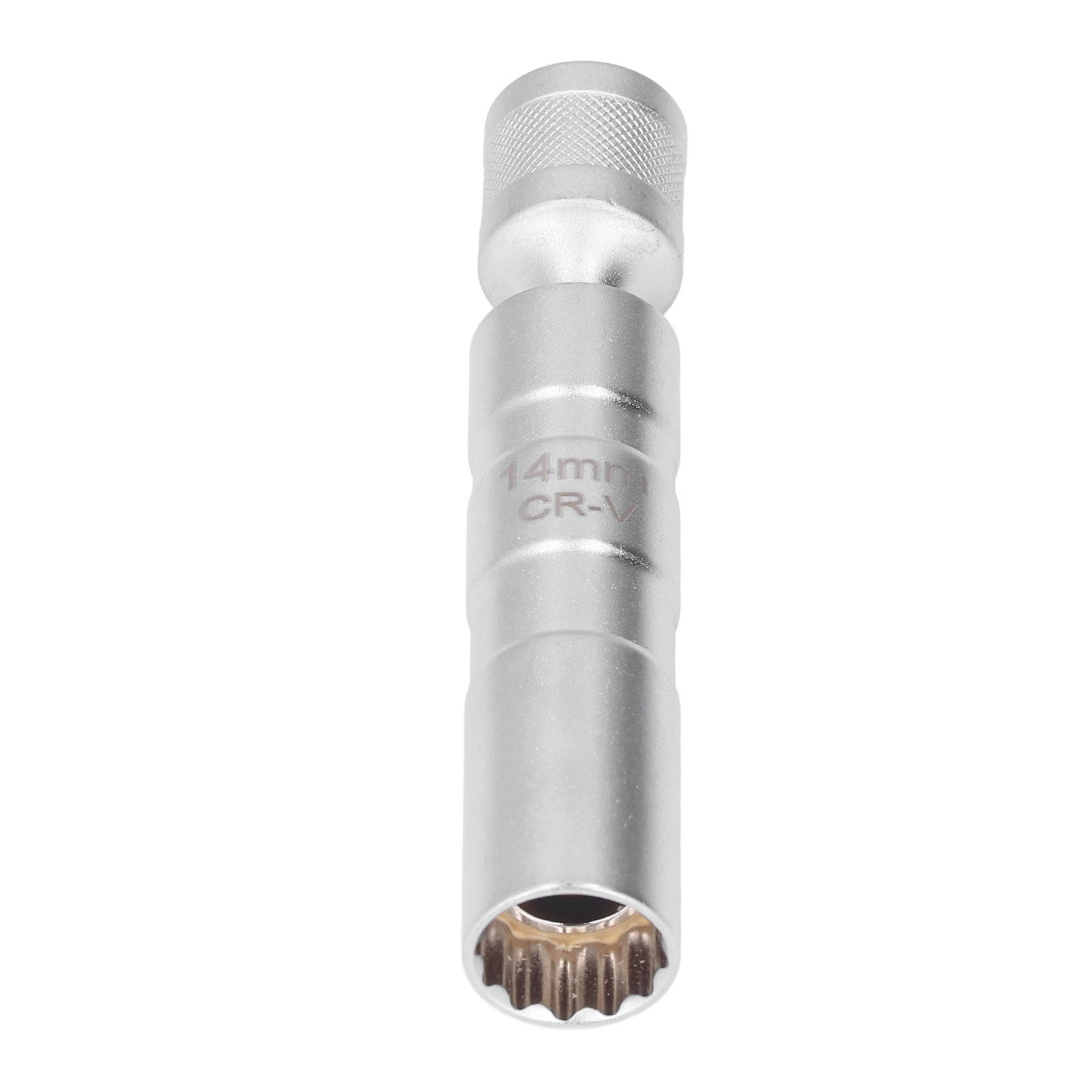 3/8"-dünnwand-12-punkt-14-mm-magnetzündkerzensteckschlüssel, Universelles Aus- Und Einbauwerkzeug, 0,55 Zoll