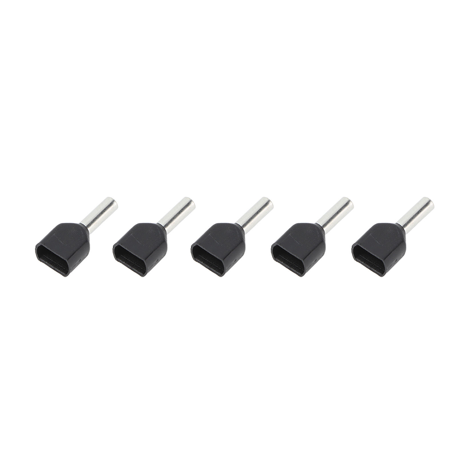 100 Stück Pvc-isolierte Kupferdraht-aderendhülsen, Doppelcrimp-kabelschuh, Awg16/1,5 Mm², Anschlusshülse Für Elektrische Verkabelung