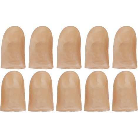 5 Paar Ultrahelle Led-fingerlichter, Daumen-simulationsdesign, Professionelles Zauberzubehör, Weiß