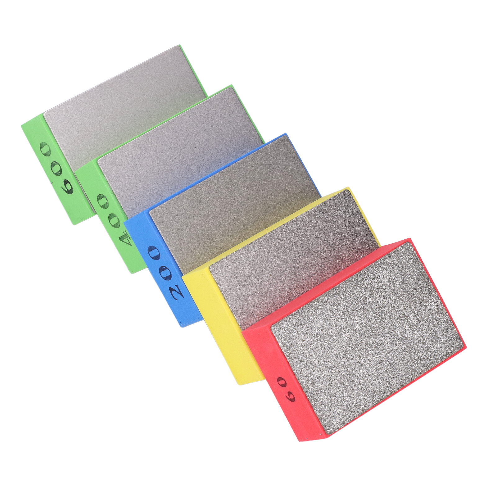 5 Diamantpolierscheiben Für Fliesen Und Naturstein, Zum Entgraten Und Polieren, Körnung 60, 100, 200, 400 Und 600, Handschleifscheiben, 5er-set