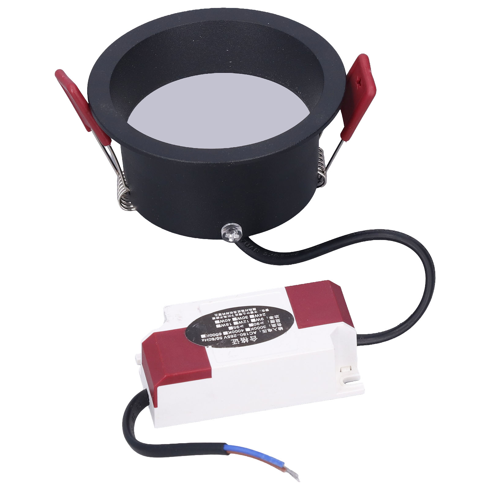 Tief Eingelassener, Blendfreier Strahler, Aluminium-finish, Schmale Seitenleuchte, Ac180-265v, 3 Farben, Dimmer.
