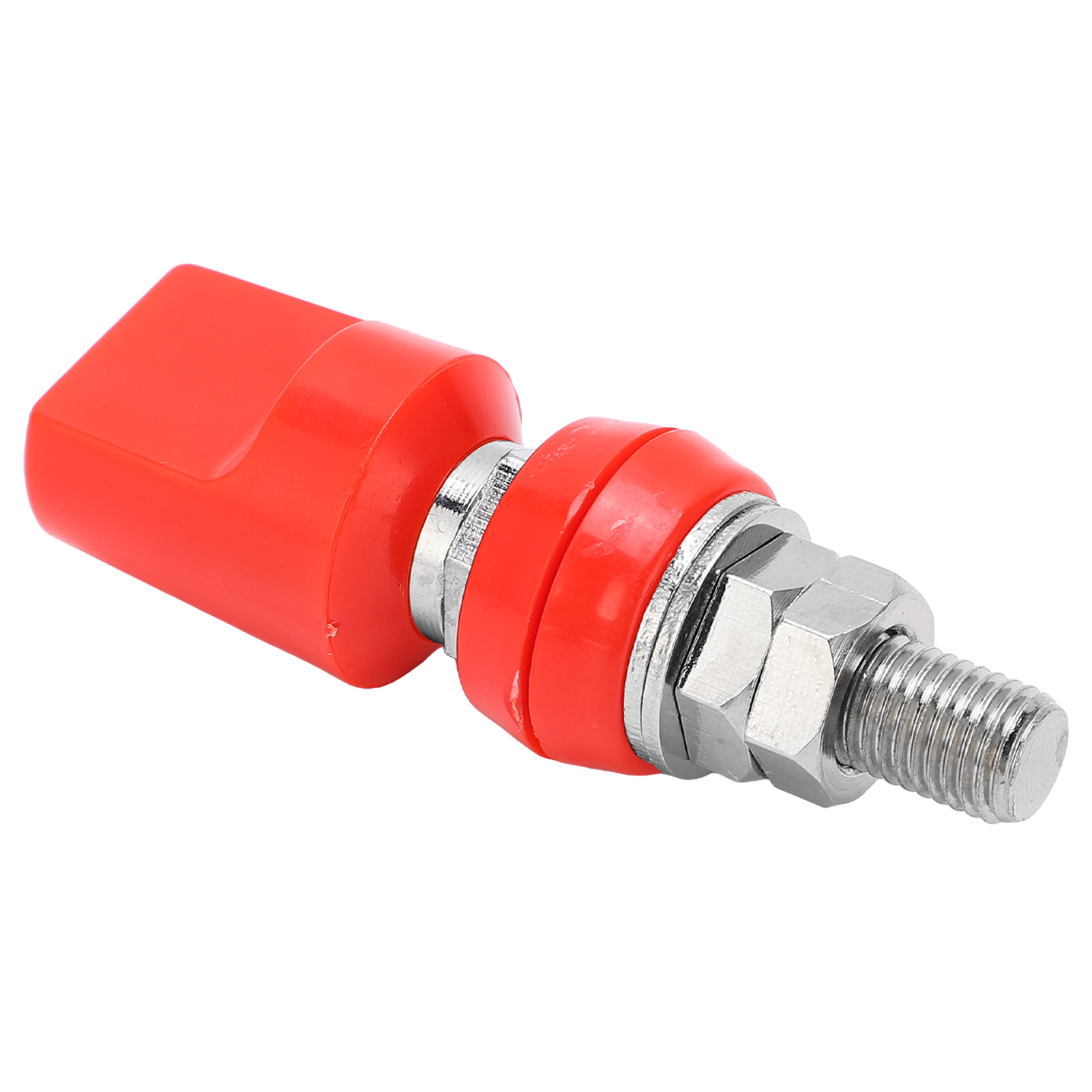 4 Mm Flache Multifunktions-verbindungsklemmen Aus Messing M8 100a, Rot, Mit Isolierkappe, Für Hochstromanschlüsse, Packung Mit 1 Stück.