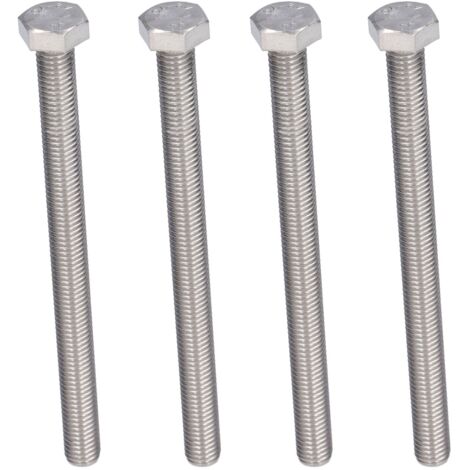 20 Sechskantschrauben M10x130, Edelstahl A2, Vollgewinde Din 933, 20er-packung