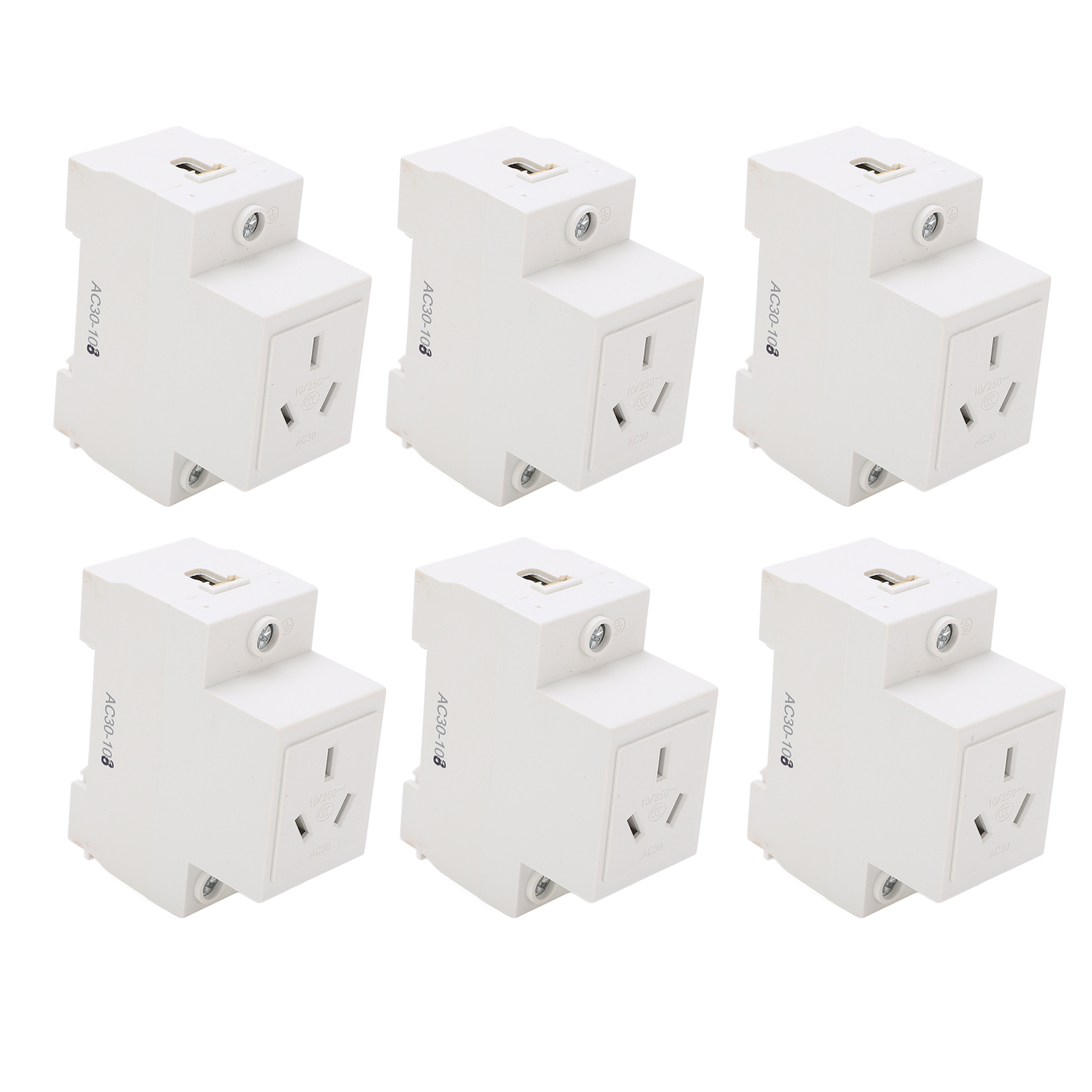 6-teiliges Modulares Steckdosenleisten-set Mit 3 Löchern, 250 V, 10 A, Ac30-103, Industriesteckdosenleiste Für Elektrogeräte, Montageanleitung
