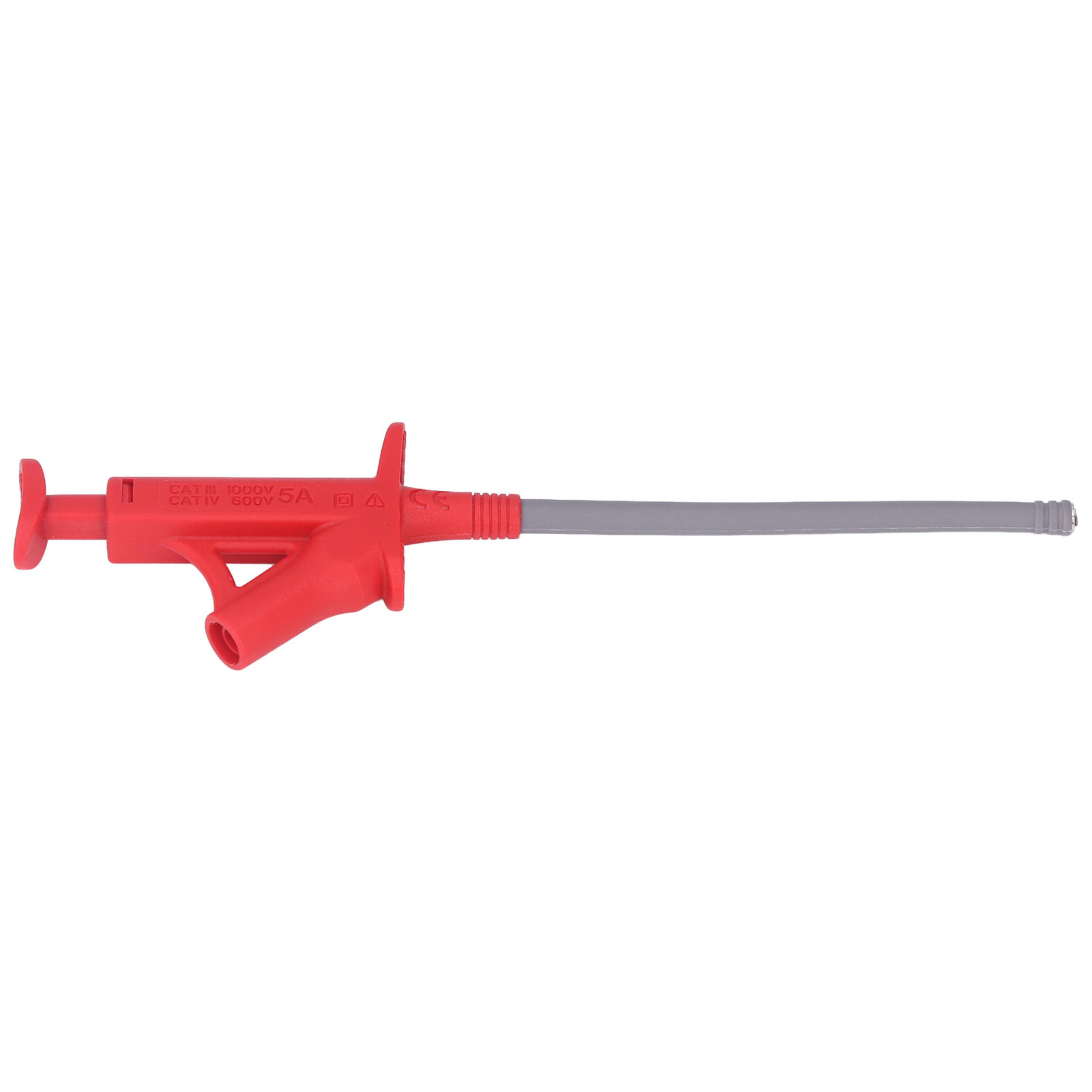 Set Mit 2 Multimeter-messleitungen Mit Krokodilklemmen, 4 Mm Rotes Bananenstecker-flexkabel, Kfz-strommesssonde, Klinkenstecker J.30042