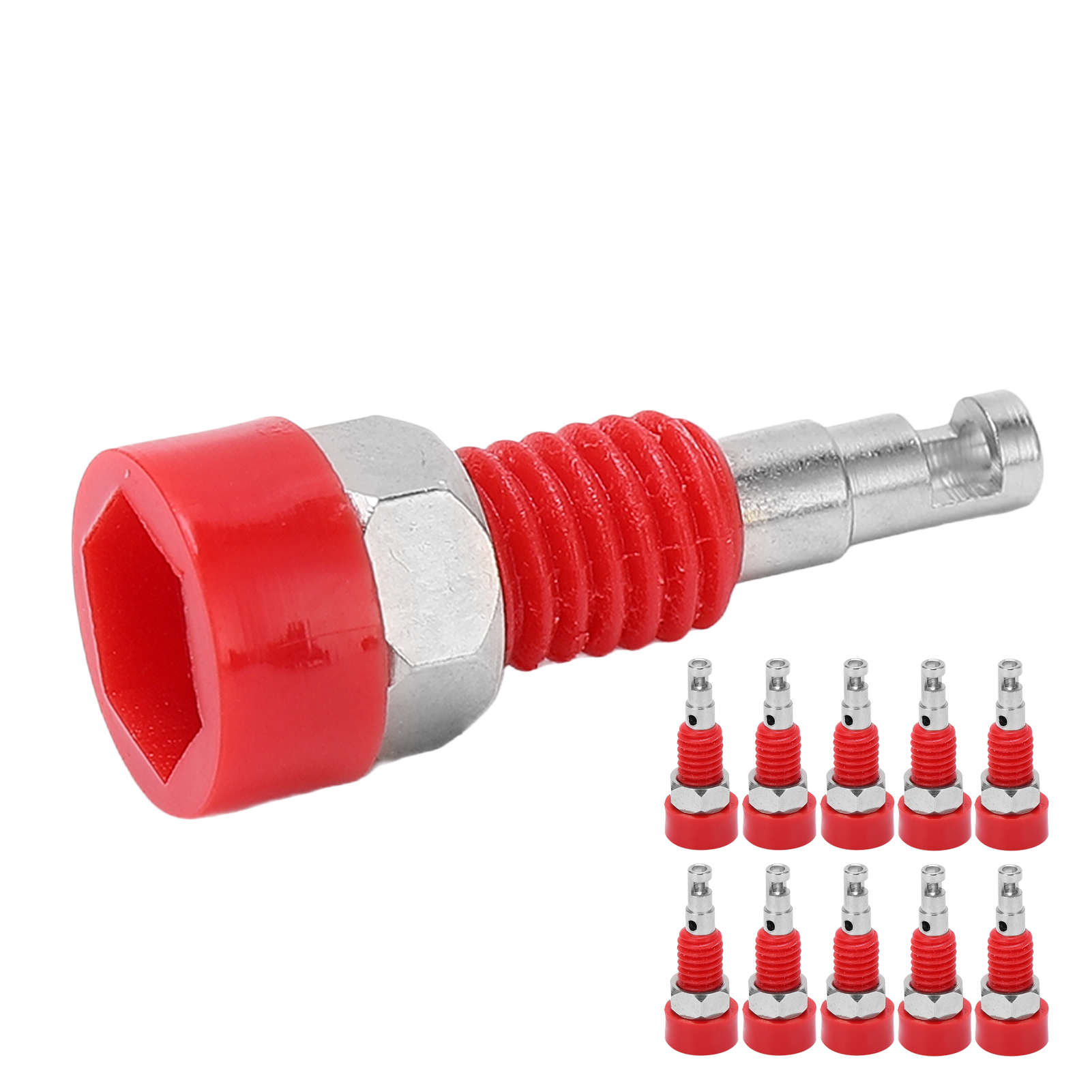 2 Mm X 10 Bananenstecker (weiblich), Lötbuchse Für Panelmontage, Mini-anschlussklemme Für Elektronische Instrumente, Rot