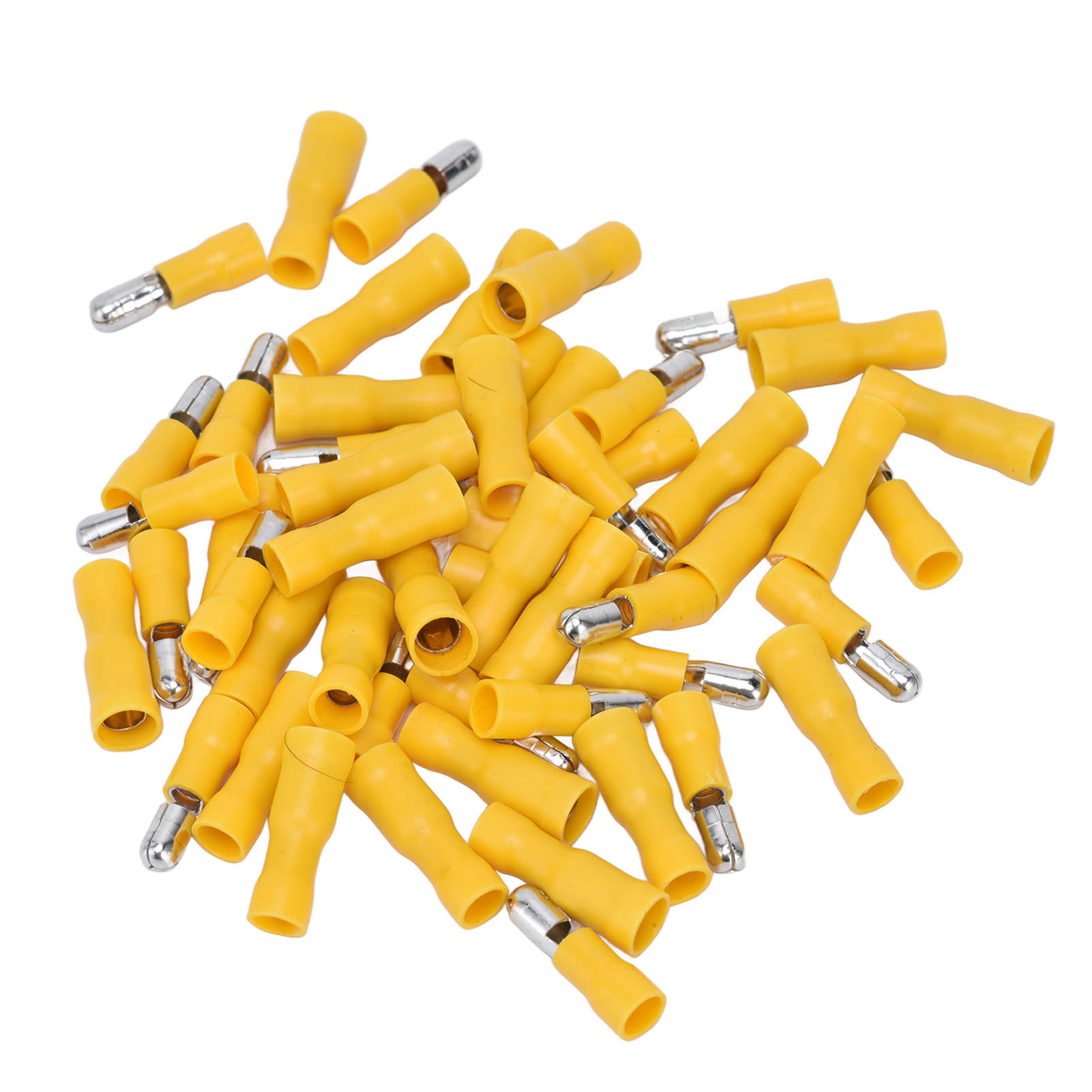50 Crimpverbinder 12-10 Awg, 50er-packung, Isolierte Stecker-buchsen-kugelklemmen Für Elektrische Verkabelung