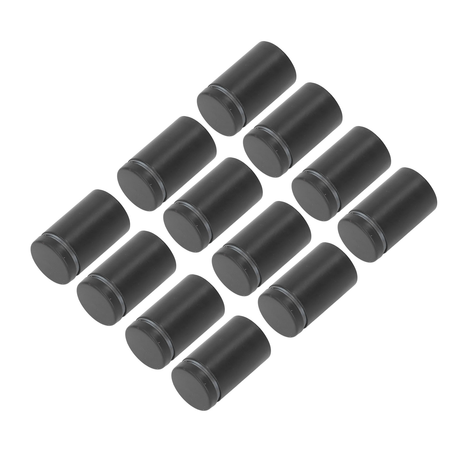 Set Mit 12 Schwarzen Edelstahl-abstandsschrauben, Wandhalterung Für Acrylglas-werbedisplays, Paneelbefestigung