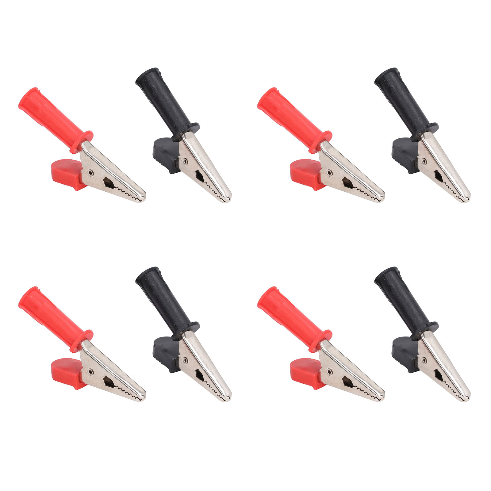 Packung Mit 10 Isolierten Krokodilklemmen, Messleitungen Mit 4-mm-buchse, 10-mm-öffnung, Rot Und Schwarz J.60046