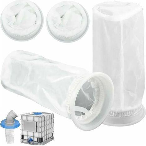 Set Mit 4 Nylonfiltern Für 1000-liter-ibc-tanks, Regenwassertank-verschlussadapter, Deckelbefestigung, Zubehör Für Die Regenwassernutzung