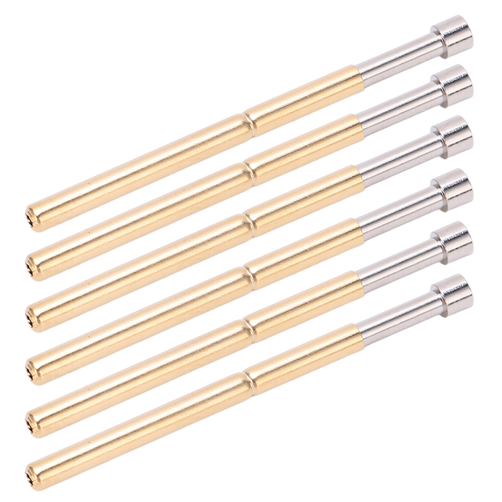 100 Messing-plug-ins Mit Konkavem Kopf, 2,02 Mm Rohrdurchmesser, 33,35 Mm Länge, Für Leiterplattenprüfung, Packung Mit 100 Stück
