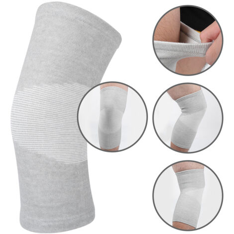 Unisex-sport-knieschoner Aus Bambuskohle Mit Elastischen Bändern An Vier Seiten, Atmungsaktiv, Rutschfest, Für Wärme Und Bewegungsfreiheit