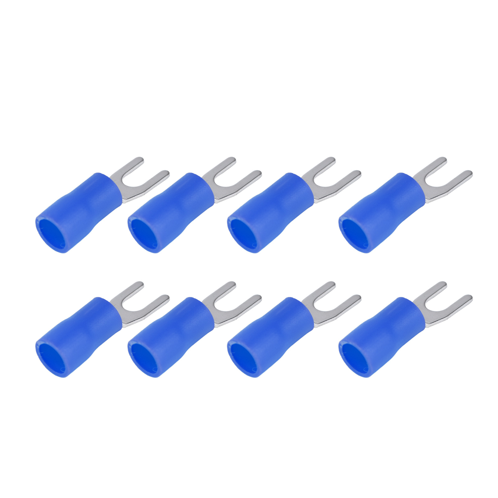 300-teiliger Elektrischer Kupfer-pvc-verbinder, Isolierter U-förmiger Gabelverbinder Sv1.25-4, Für Beleuchtungs- Und Transportverkabelung