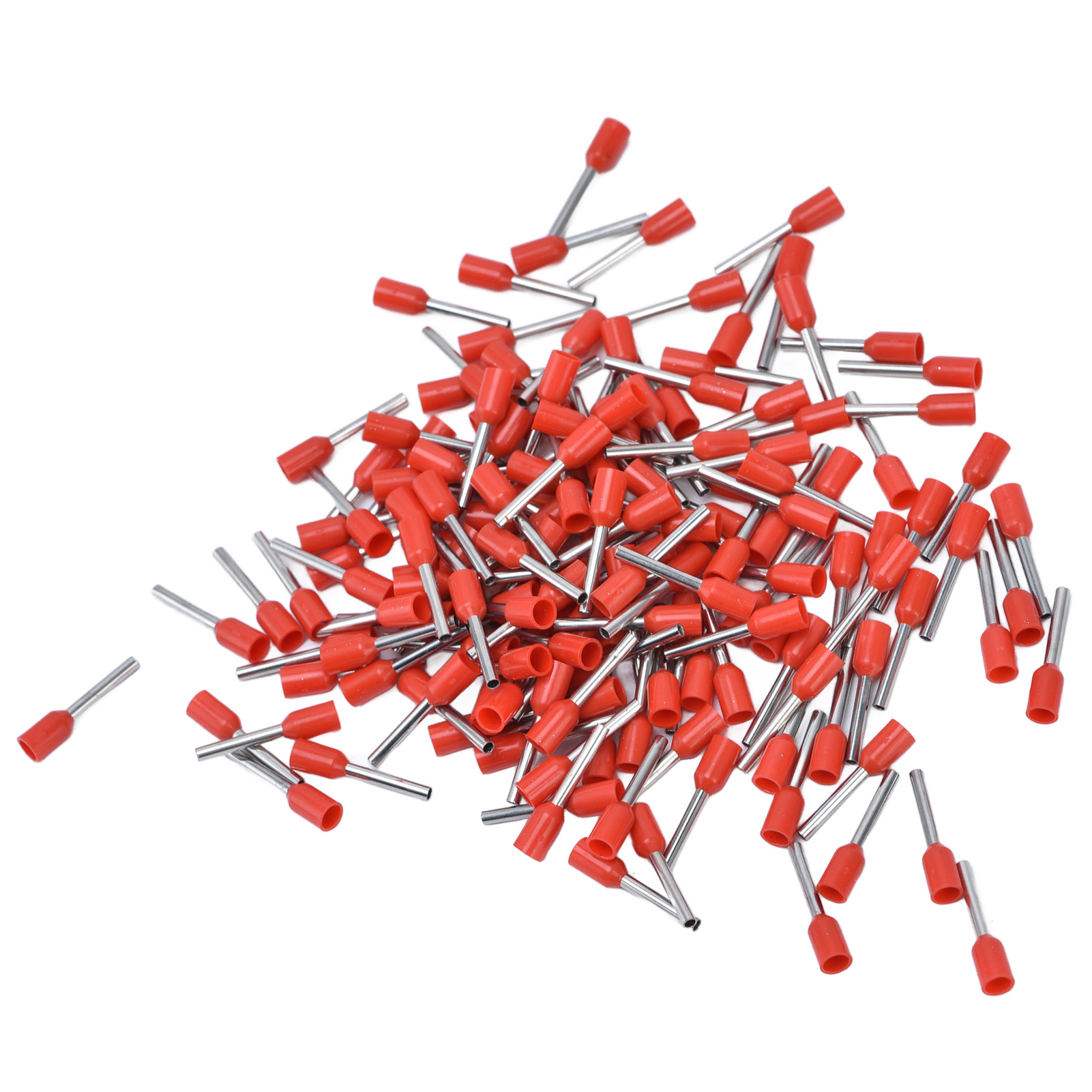 1000 Stück Rote Isolierte Aderendhülsen 20 Awg, E7510 Crimp-steckverbinder-set, Aderendhülsen