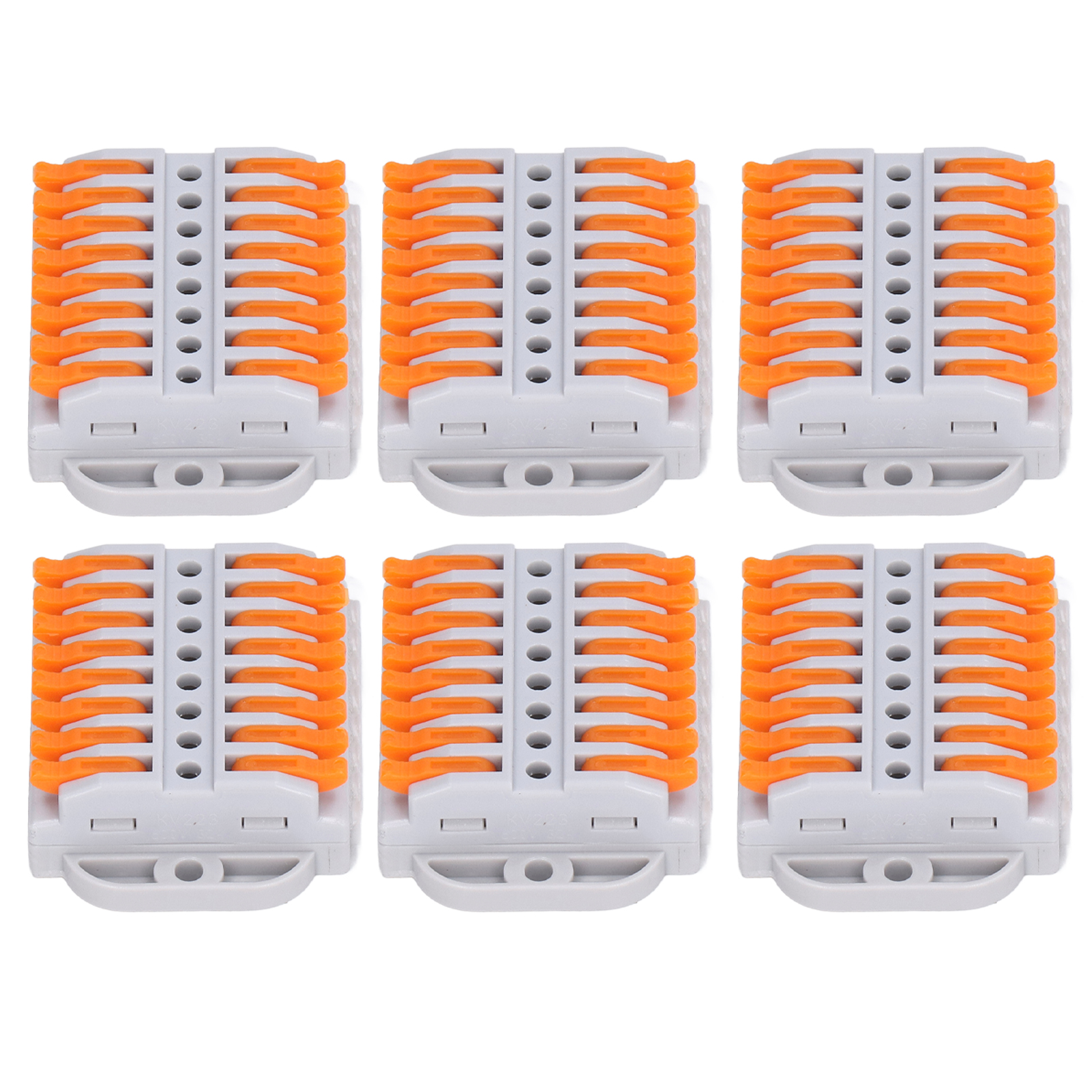 6-teiliges Schnellverbinder-set, Kompakte Abs-klemme Aus Elektrolytischem Kupfer Für Elektrische Verkabelung