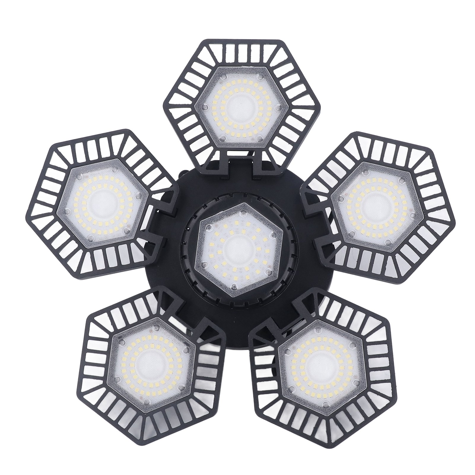 120w Led-deckenleuchte Für Garage, 5 Faltbare Paneele, Werkstatt, Lagerhalle, Wechselstrom 85-277v, Industrielle Arbeitsbeleuchtung.
