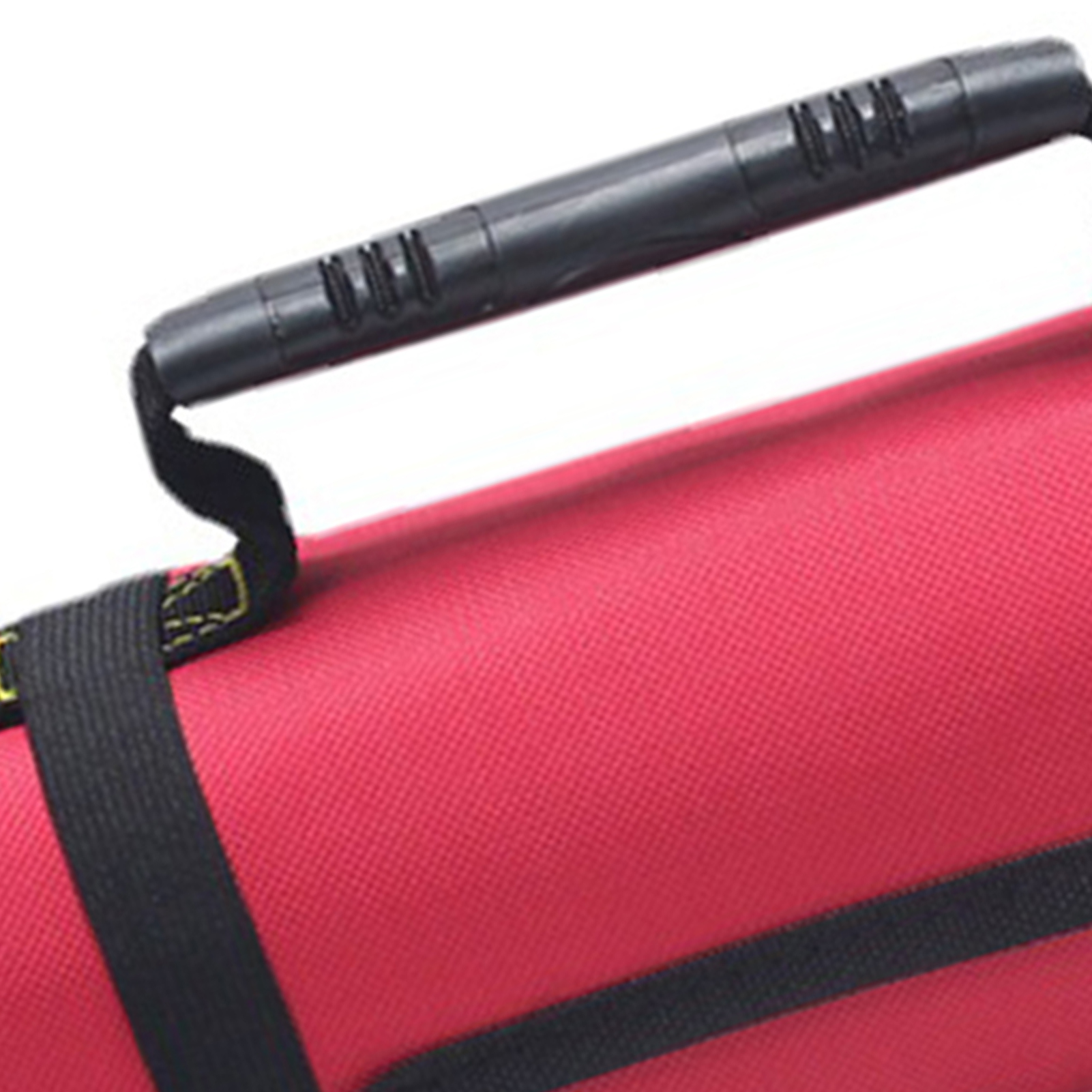 Verstärkte Werkzeugtasche Aus Oxford-gewebe Mit Rollen, Mehrere Taschen, Reißverschlussgriff, Rotes Elektriker-set, Viel Praktischer Stauraum.