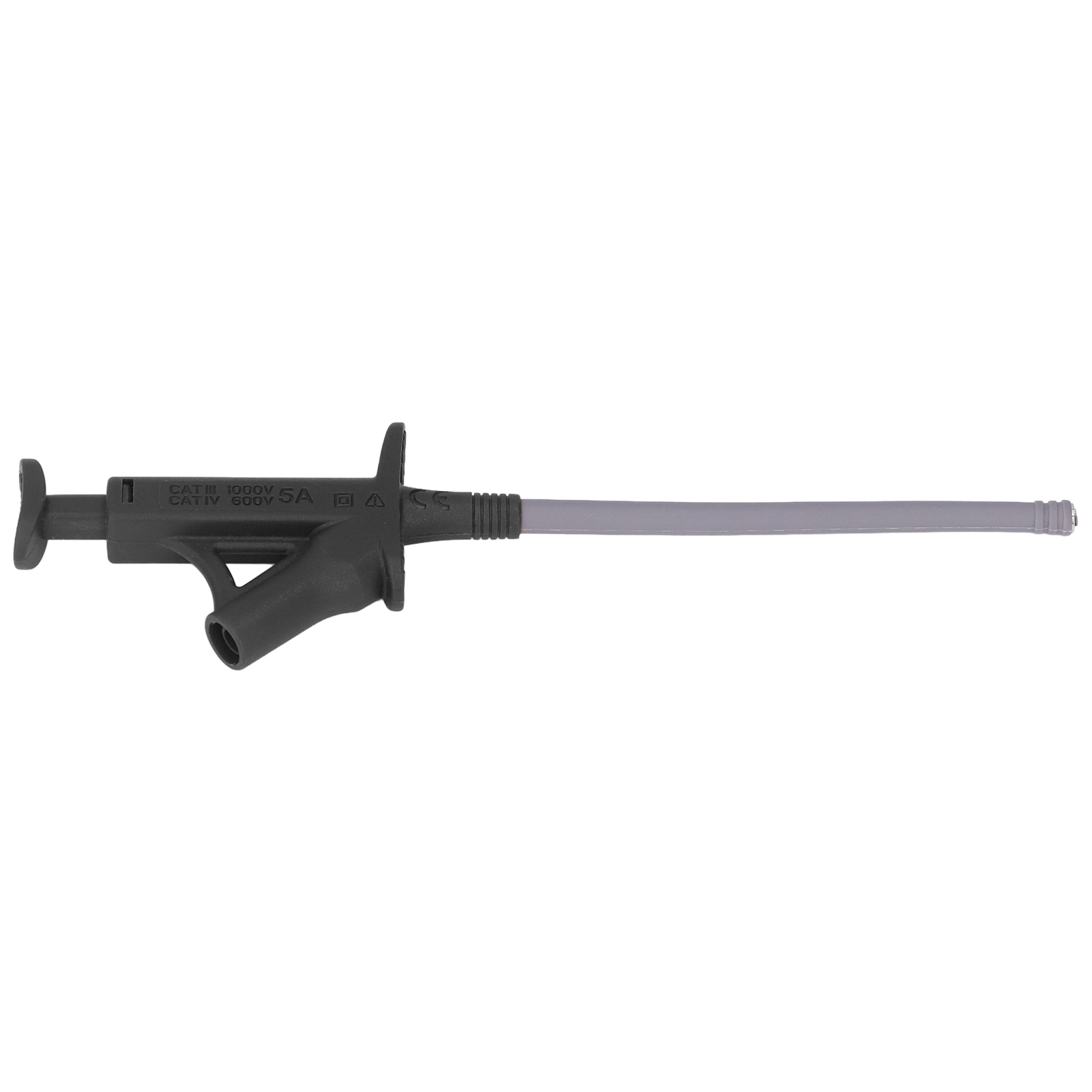 2er-pack Krokodilklemmen-messleitungen Für Multimeter, 4 Mm Schwarzes Bananenstecker-flexkabel, Krokodilklemmen-klinkenstecker Für Kfz-stromversorgung J.30042
