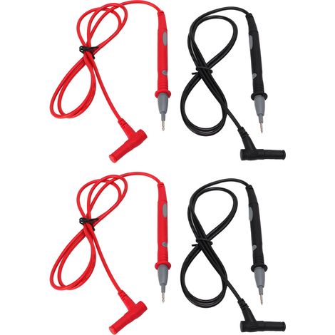 Packung Mit 2 Messleitungen Für 20a Digitalmultimeter, Standard-1000v-prüfspitzen, Mehrzweck-messkabel Für Diagnosegeräte.