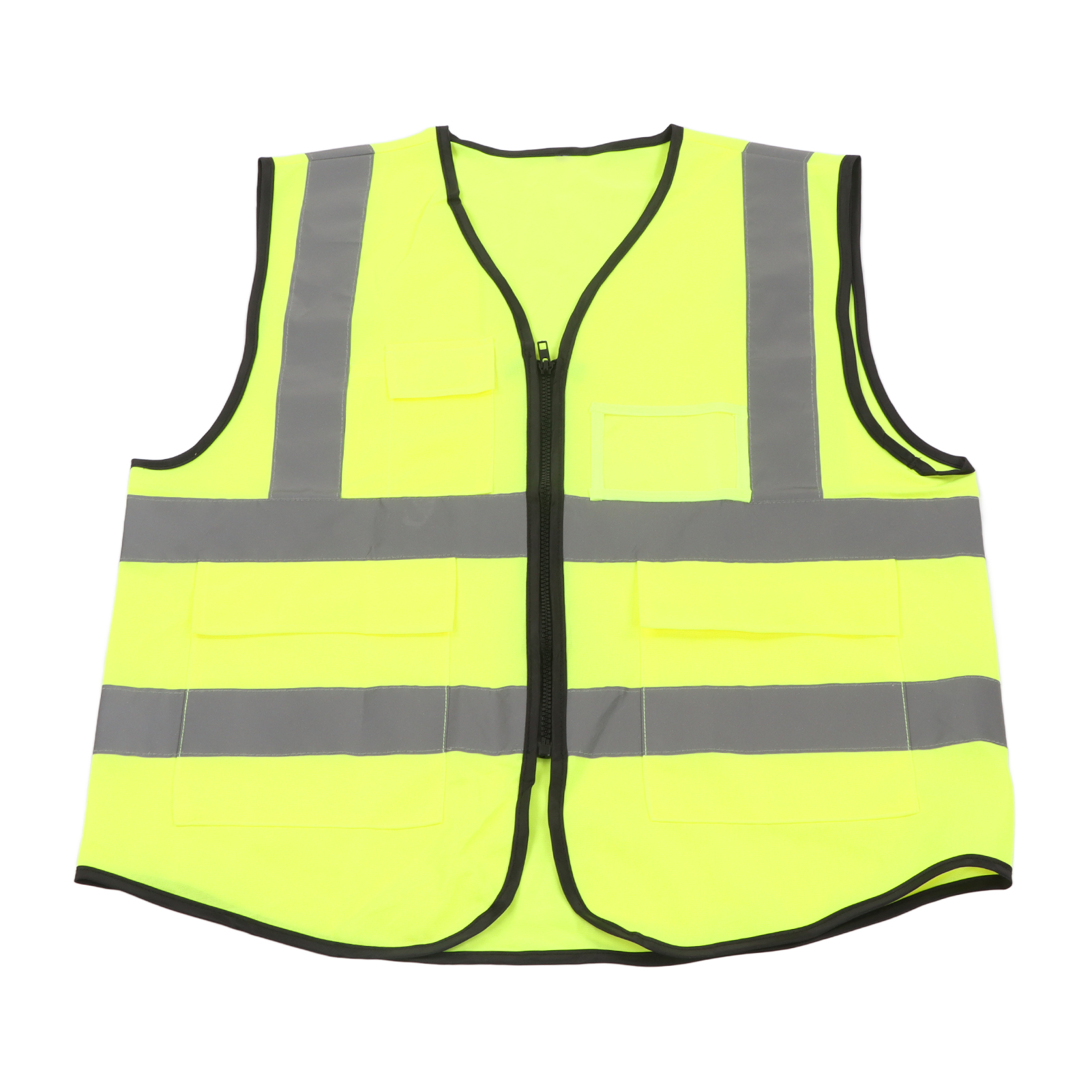 Hochsichtbare, Reflektierende Sicherheitsweste Aus Polyester, Arbeitskleidung Mit Tasche Für Bauarbeiter/ingenieure