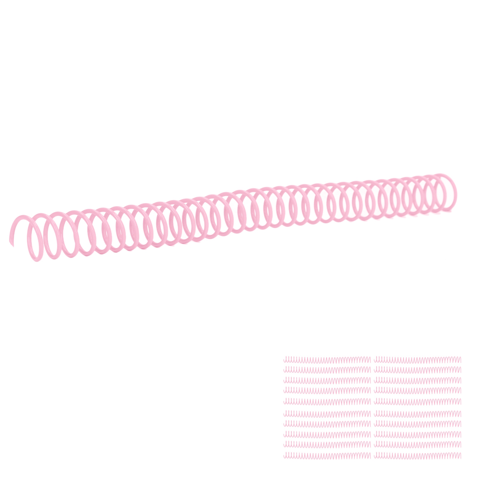 20 Kunststoff-bindespiralen, 19 Mm (3/4 Zoll), 30 Löcher, Ringe Für A4- Und A5-notizbücher, Rosa Einband
