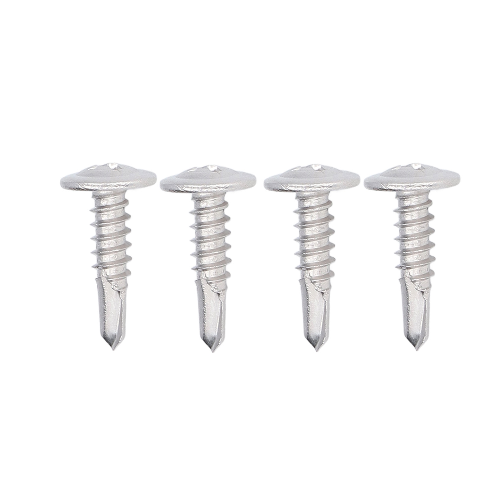 Selbstbohrende Holzschrauben Mit Senkkopf Und Unterlegscheiben, 100 Stück, Edelstahl 304, M4,8 X 19 Mm, Für Tischlerarbeiten Und Leichte Befestigungen