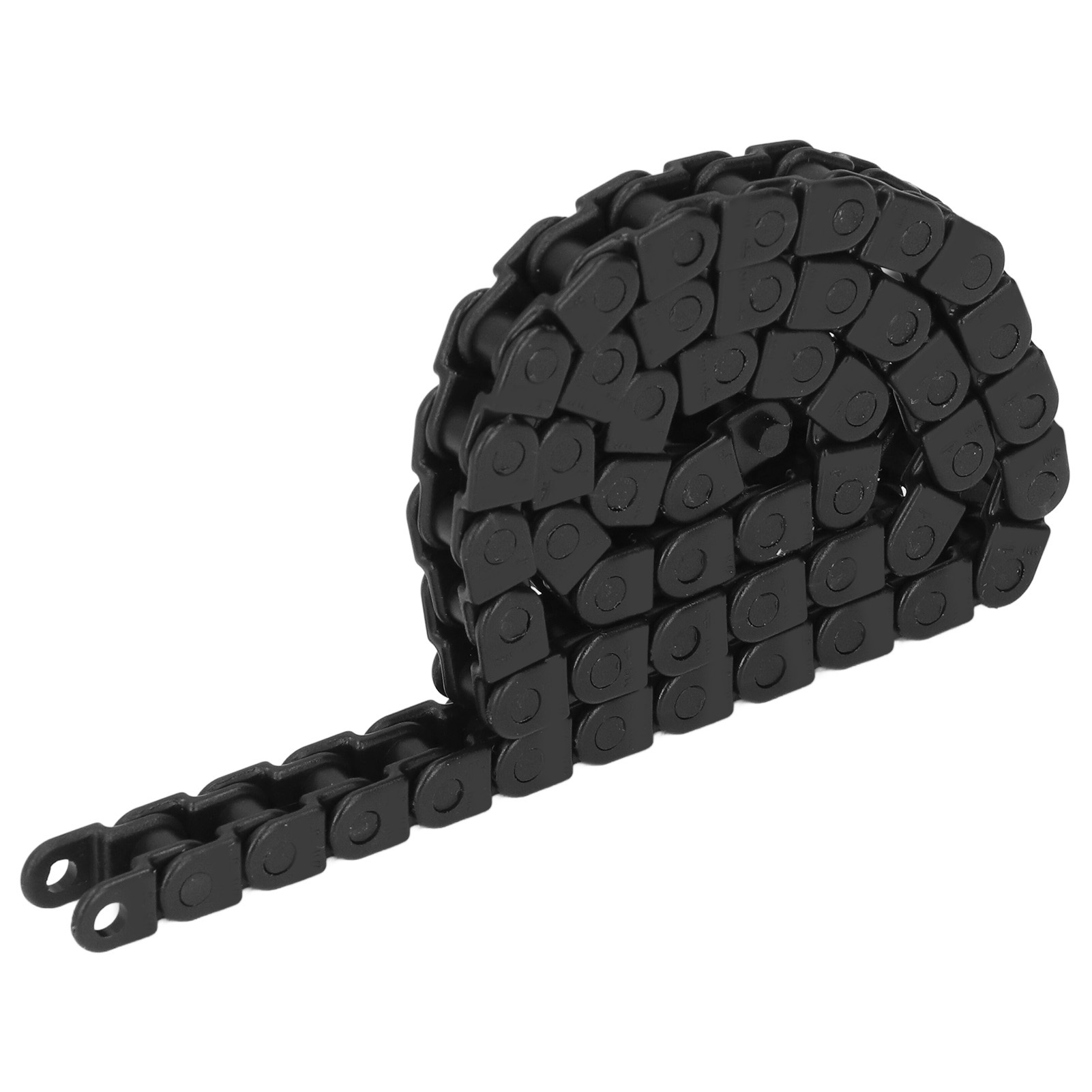 Schwarze Kunststoffkette, Geschlossen, 8 Mm Flexible Glieder, 400 Mm Länge, 50 Glieder, Tragseil Für Dekorative Zwecke